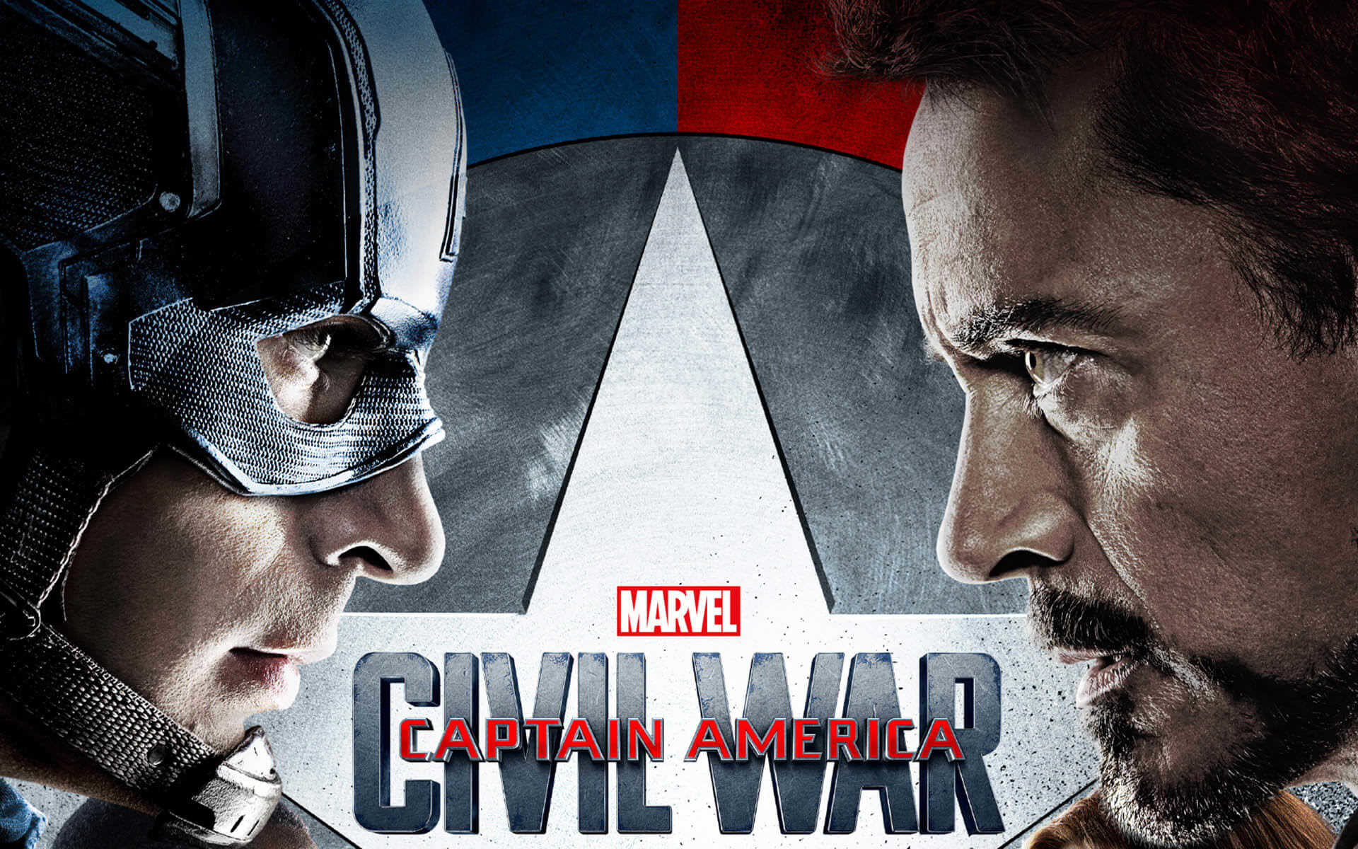 Captain America, Tony Stark, Chris Evans, Robert Downey Jr., Captain America: Civil War, Poster, sfondo Full HD