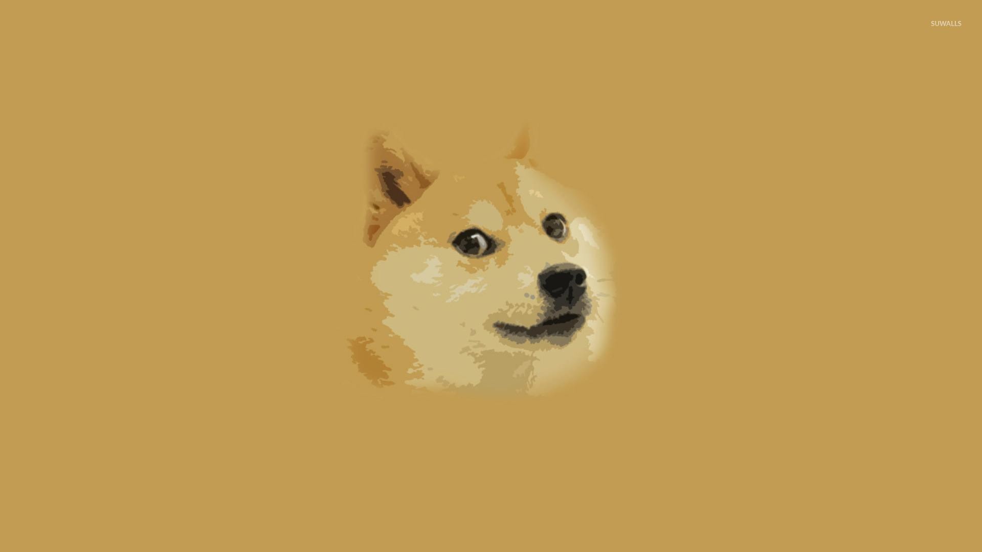 Doge, Minimalista, Beige, Full HD 1080p, sfondo desktop