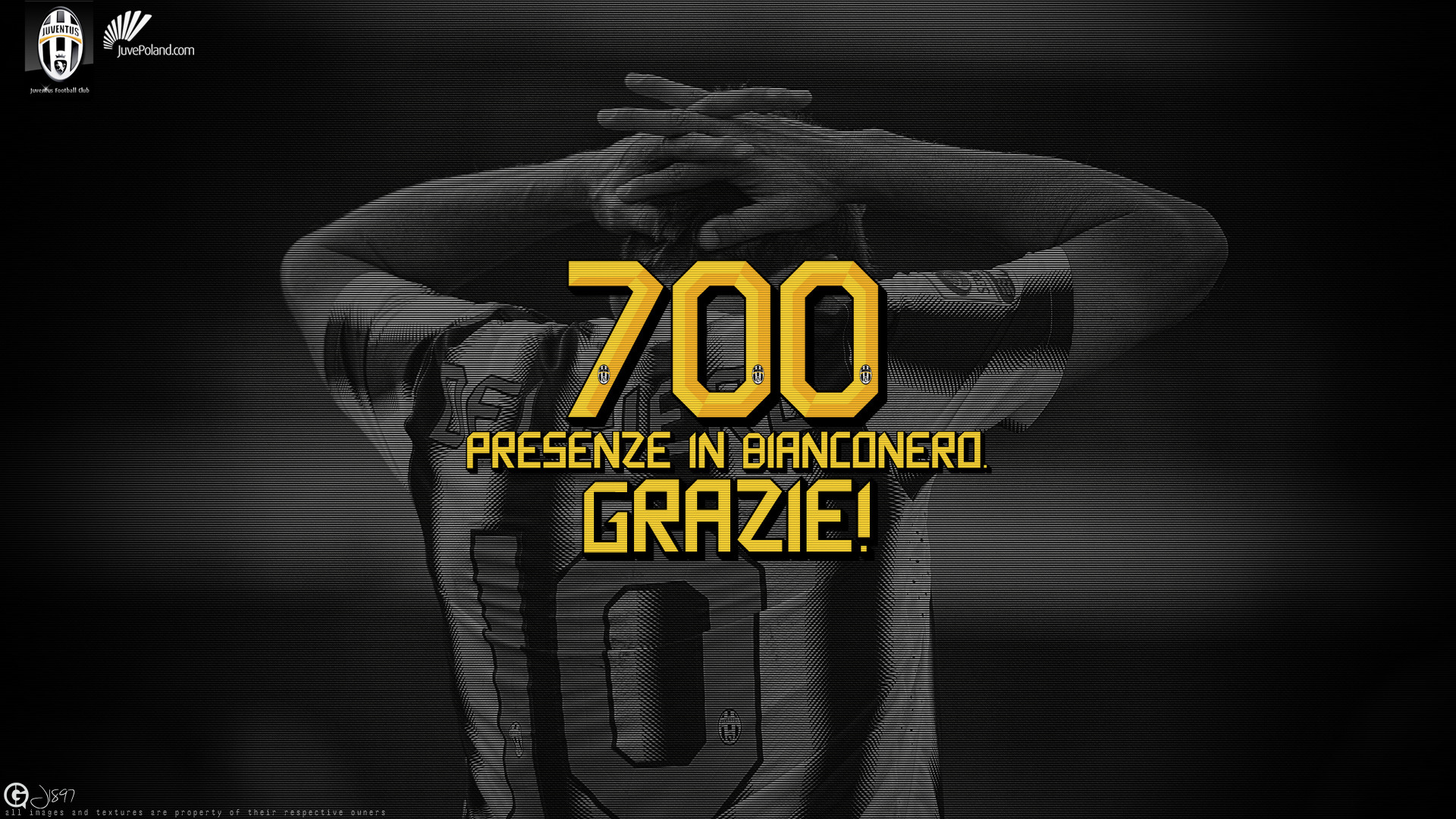 Alessandro Del Piero, Juventus, 700 presenze, Grazie, Tributo, 1920x1080, sfondo per PC
