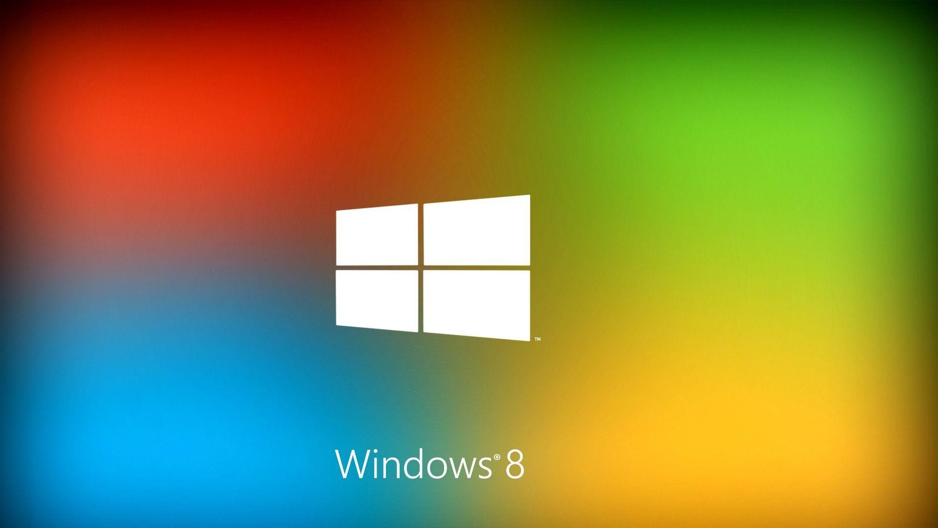 Windows 8, Logo Windows, Sfumatura colorata, Full HD, sfondo desktop