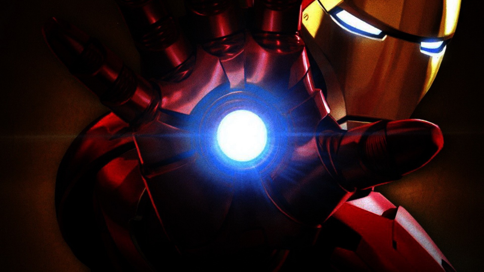Iron Man, Reattore Arc, Primo piano, Rosso, Full HD, sfondo per PC