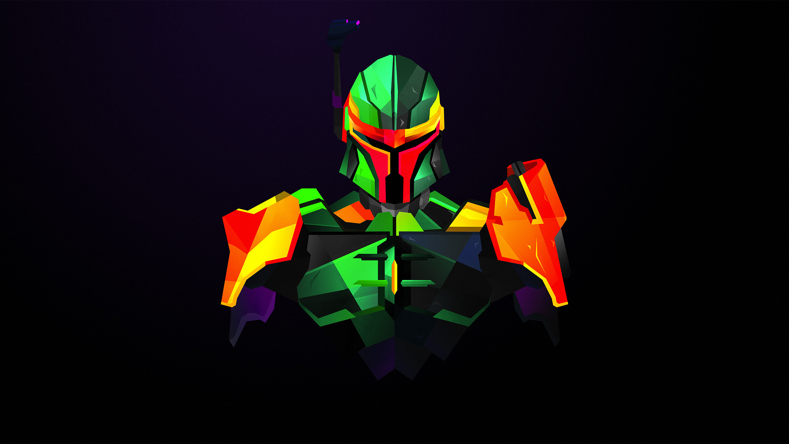 Boba Fett, Star Wars, Low poly, Casco, 2K, sfondo desktop