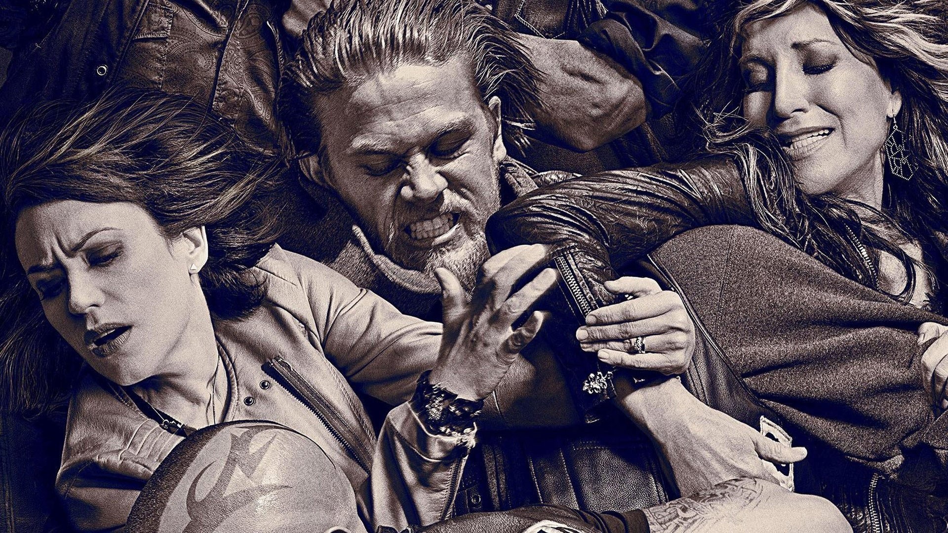 Charlie Hunnam, Maggie Siff, Katey Sagal, Sons of Anarchy, Rissa, sfondo per portatile