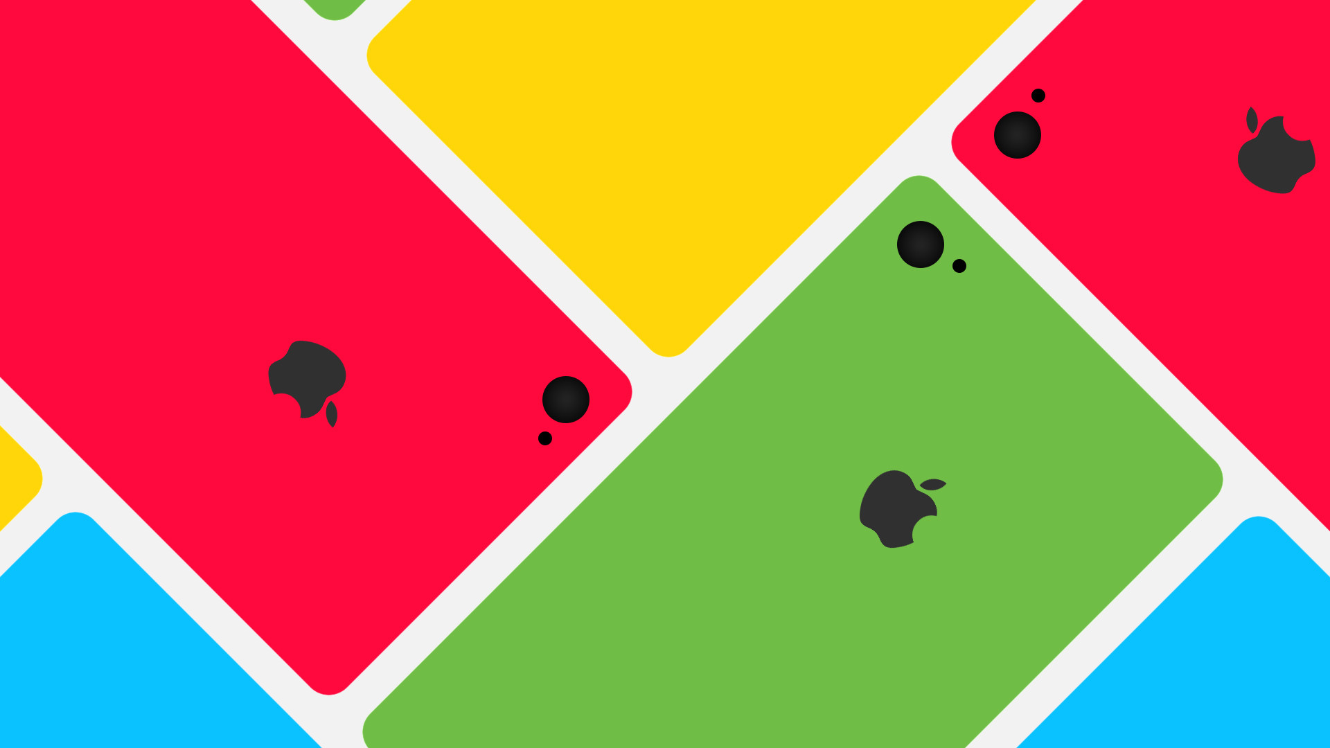 iPhone 5C, Logo Apple, Colori vivaci, Arte geometrica, 16:9 Full HD, wallpaper widescreen