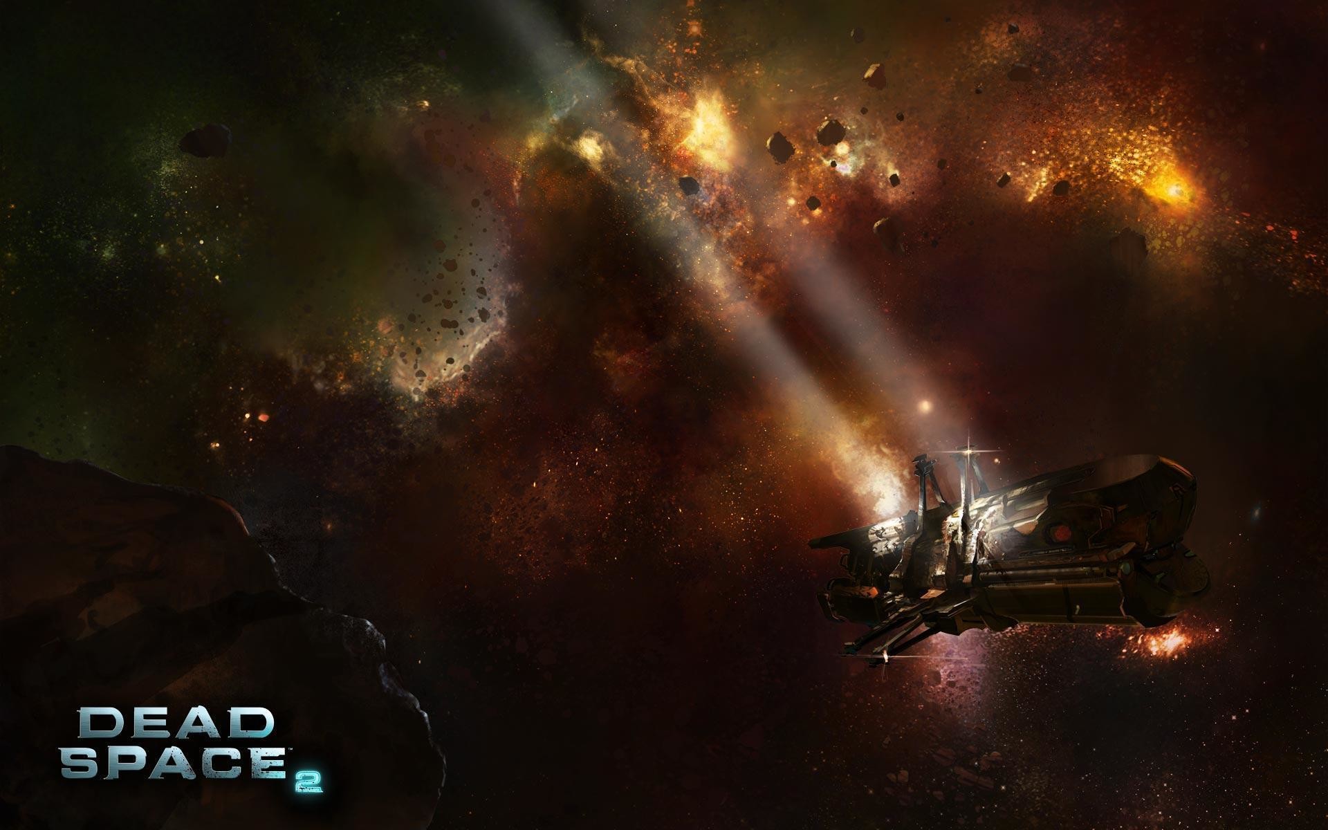 Dead Space 2, Astronave, Spazio, Asteroidi, Logo, 1920x1200, sfondo MacBook Pro