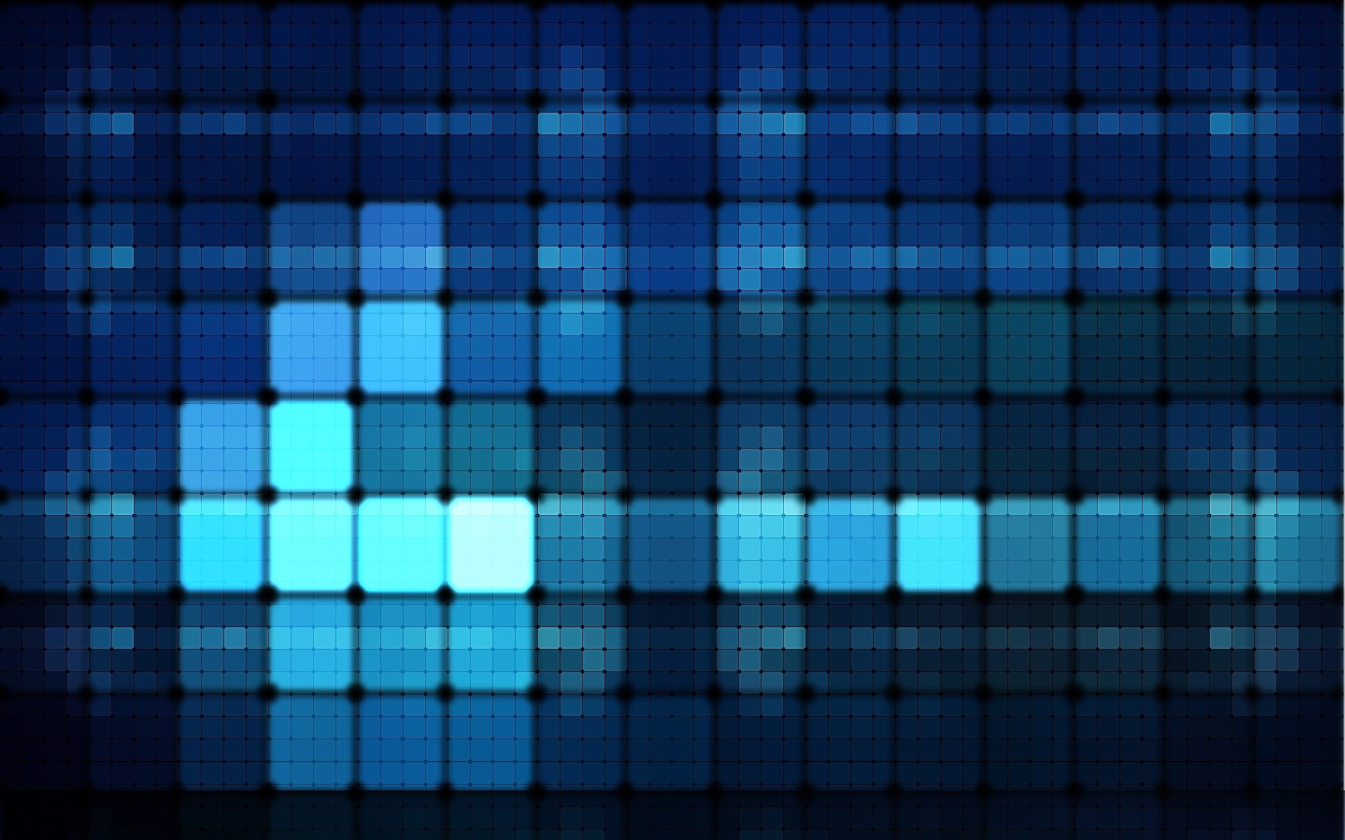Quadrati luminosi, Mosaico, Blu, Astratto, Full HD, sfondo per PC