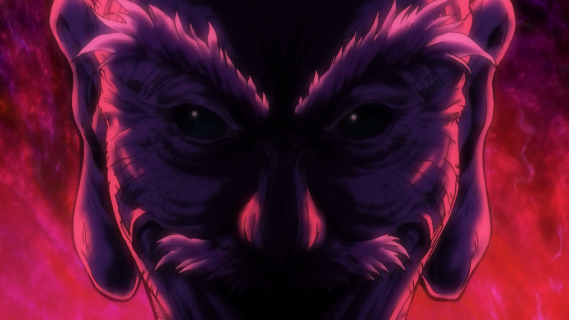 Hunter x Hunter, Isaac Netero, Volto in ombra, Rosso, Full HD, sfondo per PC e portatile
