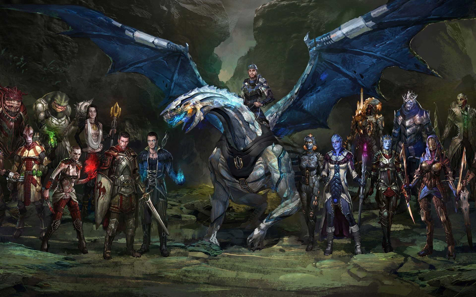 Dragon Age: Inquisition, Drago, Personaggi, Gruppo, 1920x1200, immagine di sfondo