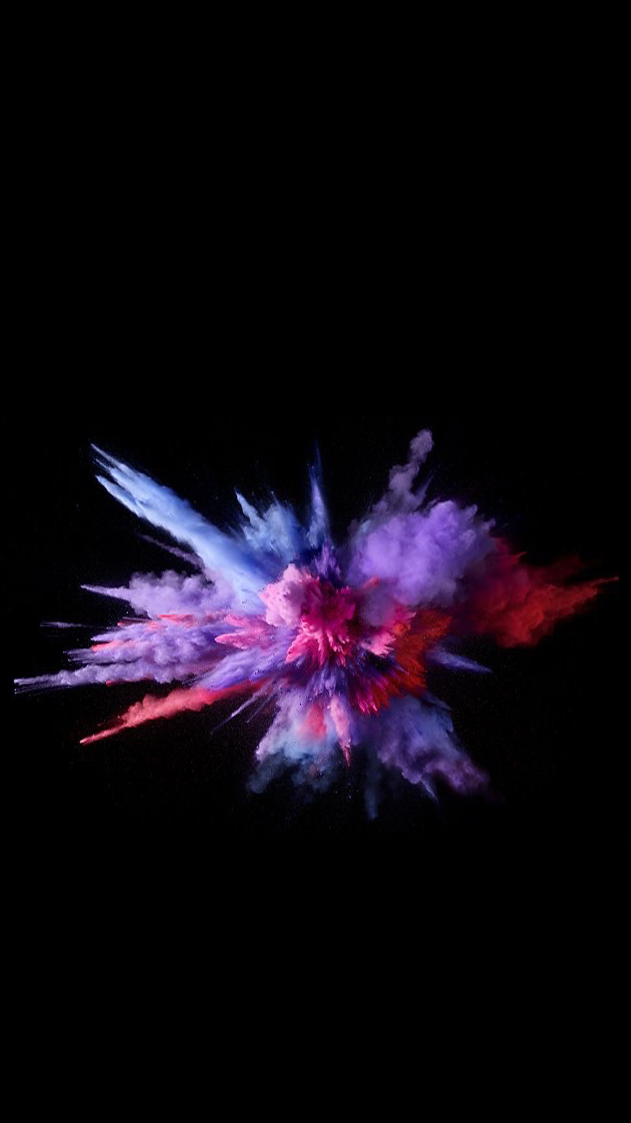 MacBook Pro 2016, Esplosione di polvere, Colori, Sfondo nero, Full HD, schermata di blocco del cellulare