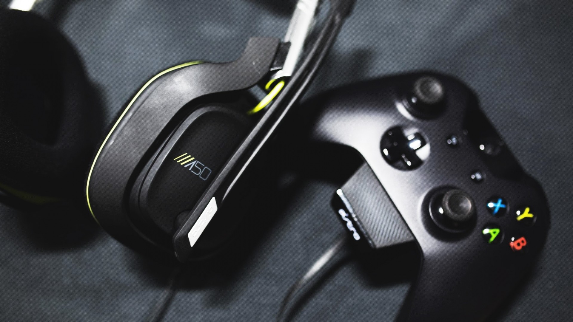 Controller Xbox One, Cuffie, Astro A50, Nero, 1920x1080, sfondo per PC
