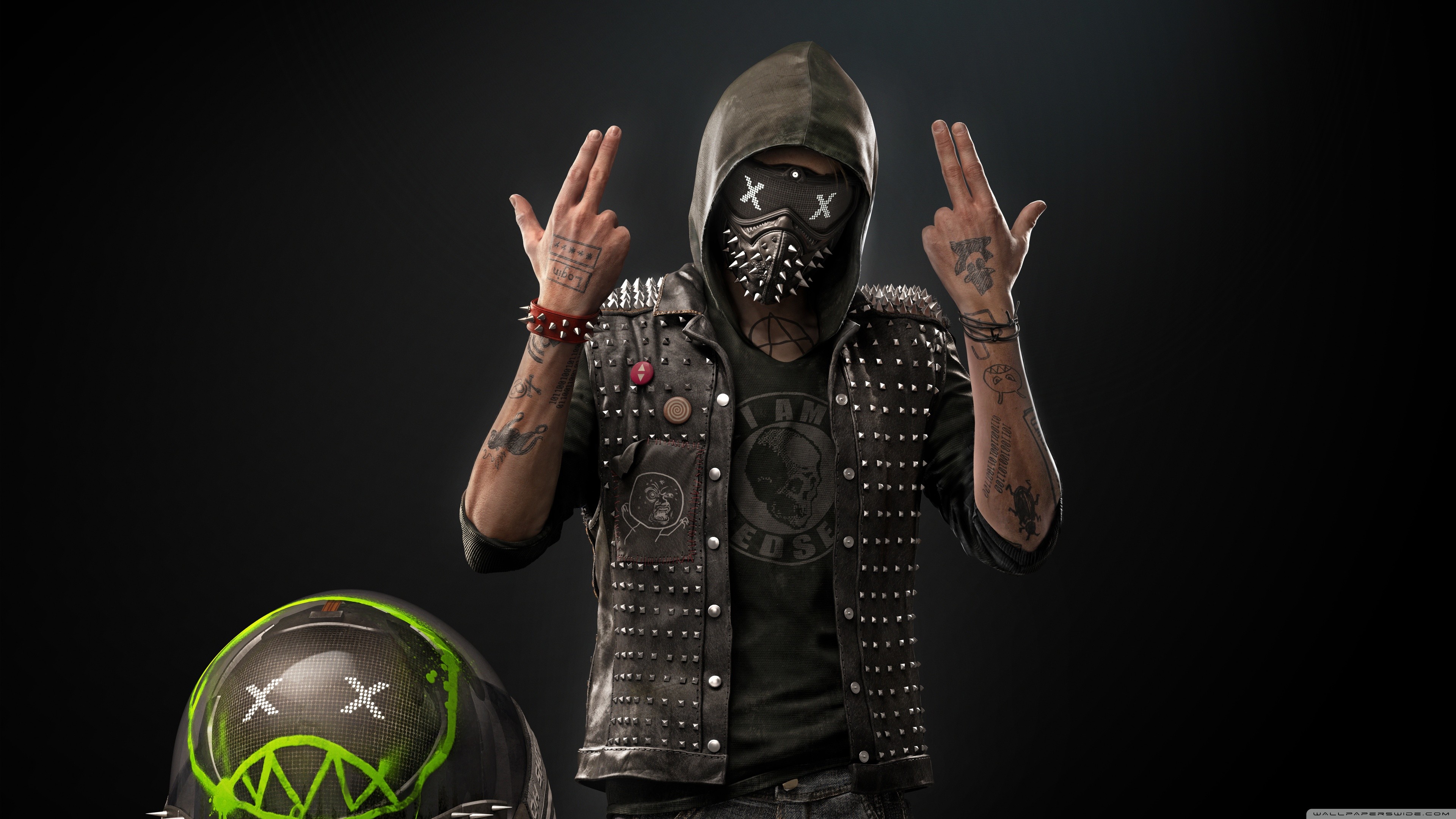 Wrench, Watch Dogs 2, Maschera, Videogioco, 16:9 4K, wallpaper widescreen