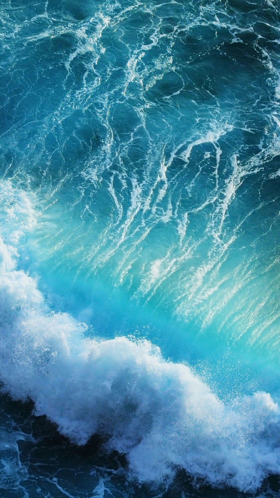 Onda, Mare, Turchese, iOS, wallpaper iPhone 16