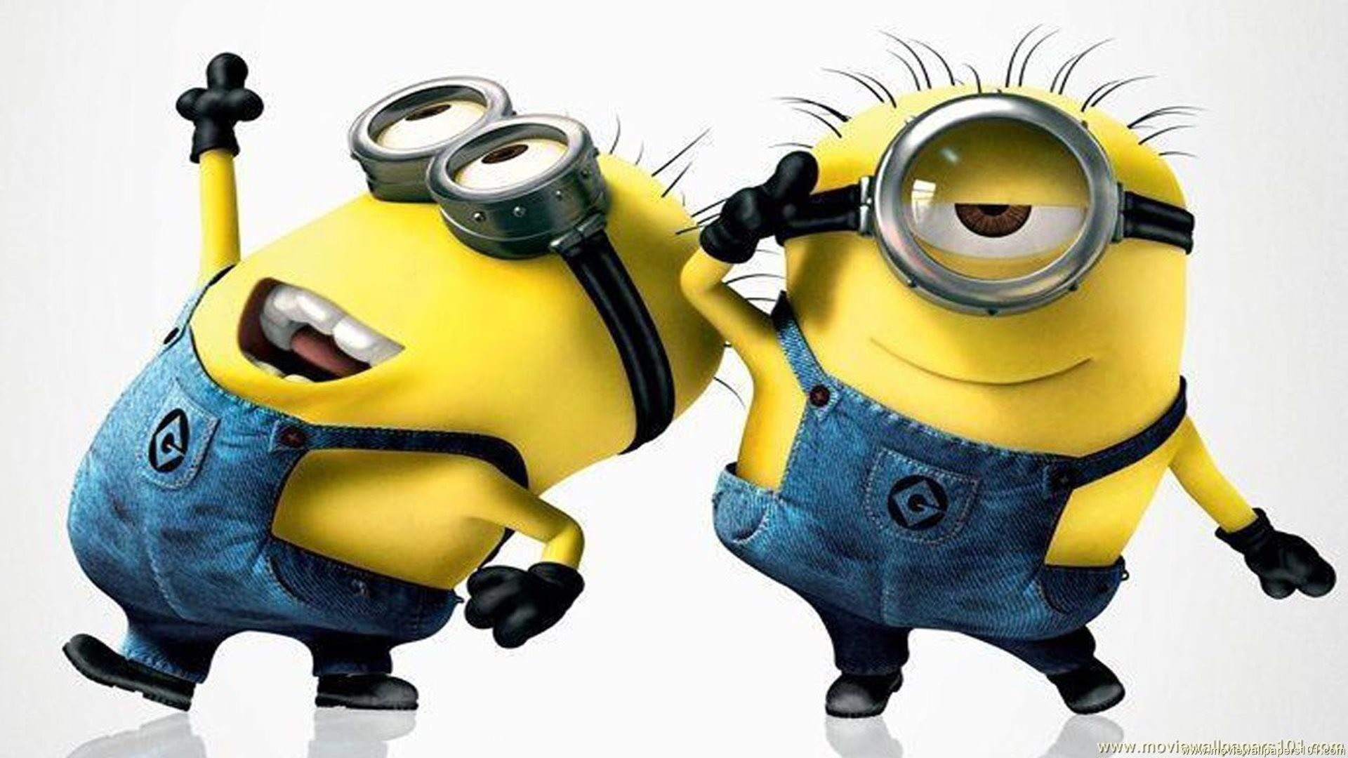 Minions, Sfondo bianco, Allegria, 1920x1080, wallpaper desktop