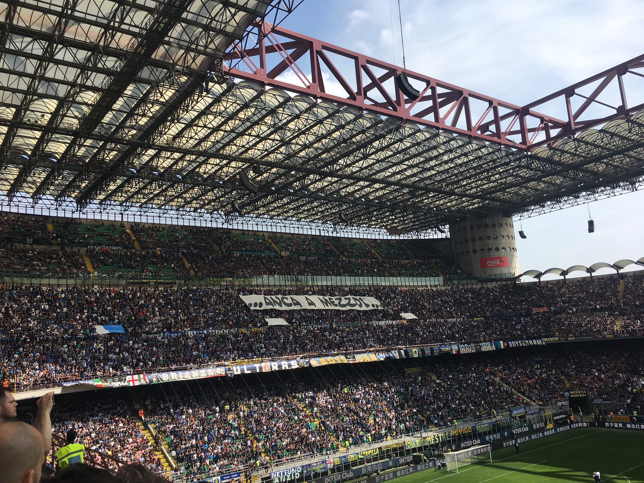 Stadio Giuseppe Meazza, San Siro, Tifosi, Milano, Full HD, sfondo per iPad e tablet