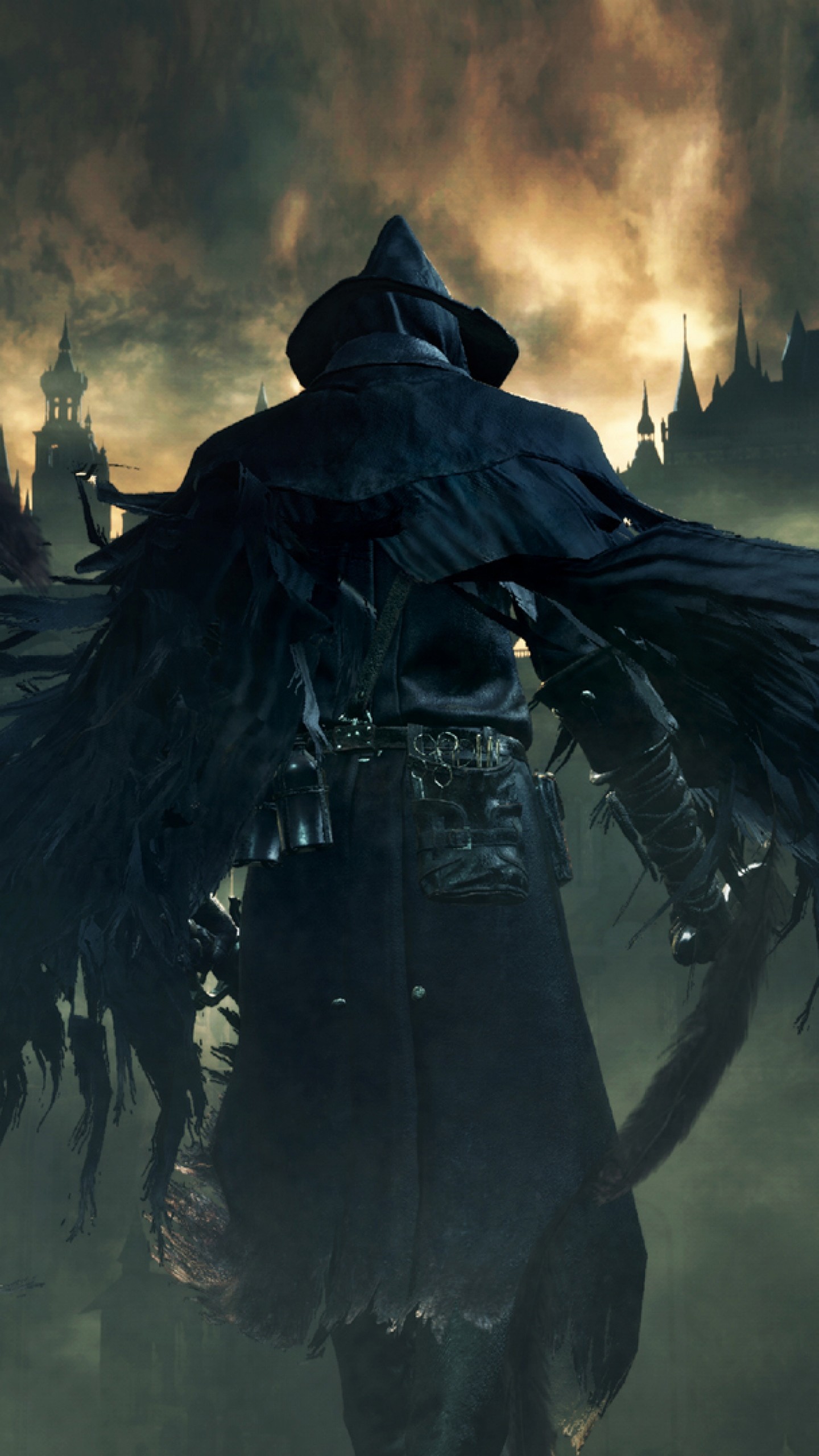 Eileen la Cornacchia, Bloodborne, Mantello di piume, QHD+, sfondo per iPhone e Android