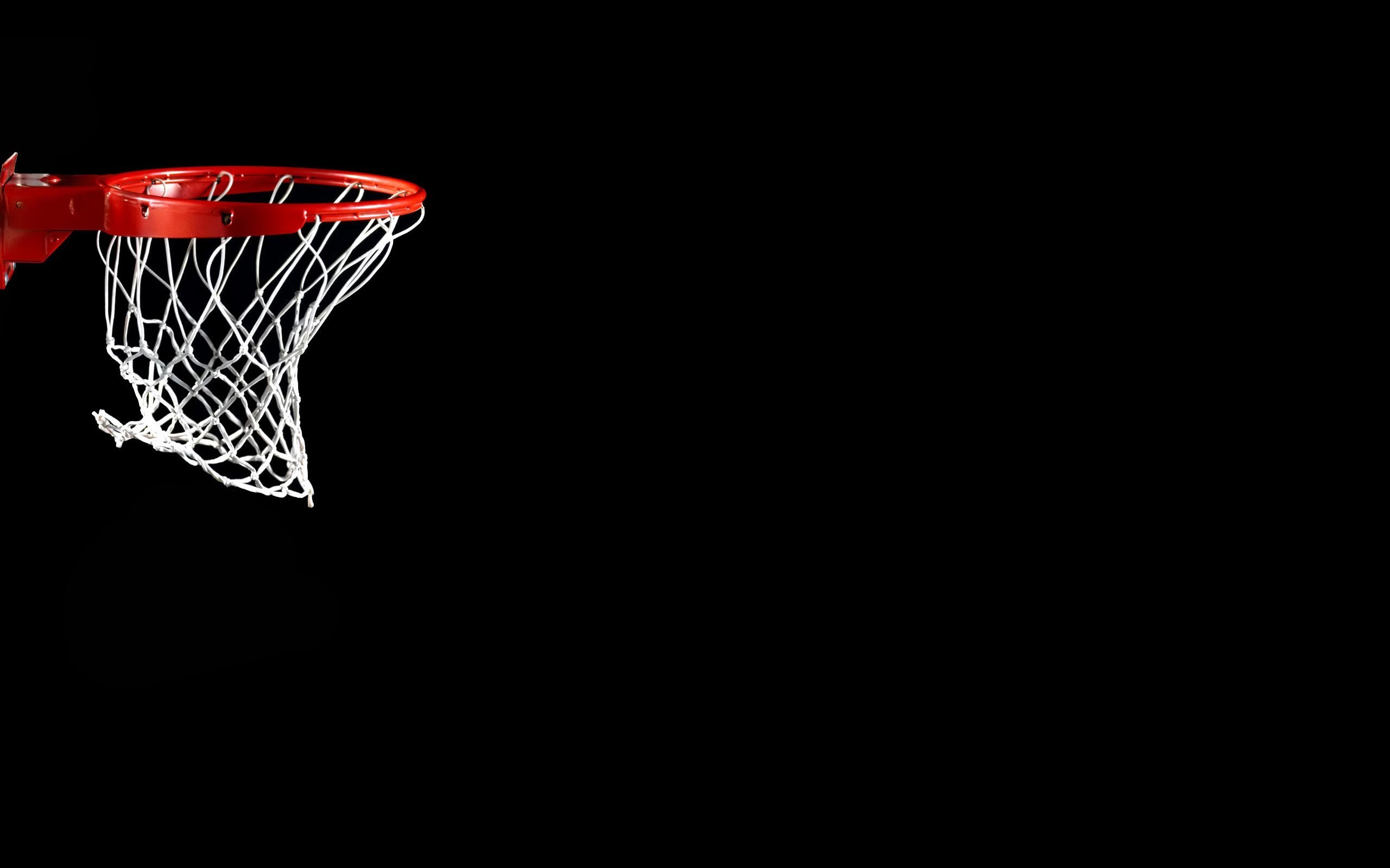 Canestro, Retina, Sfondo nero, Minimalismo, 2K, wallpaper per portatile