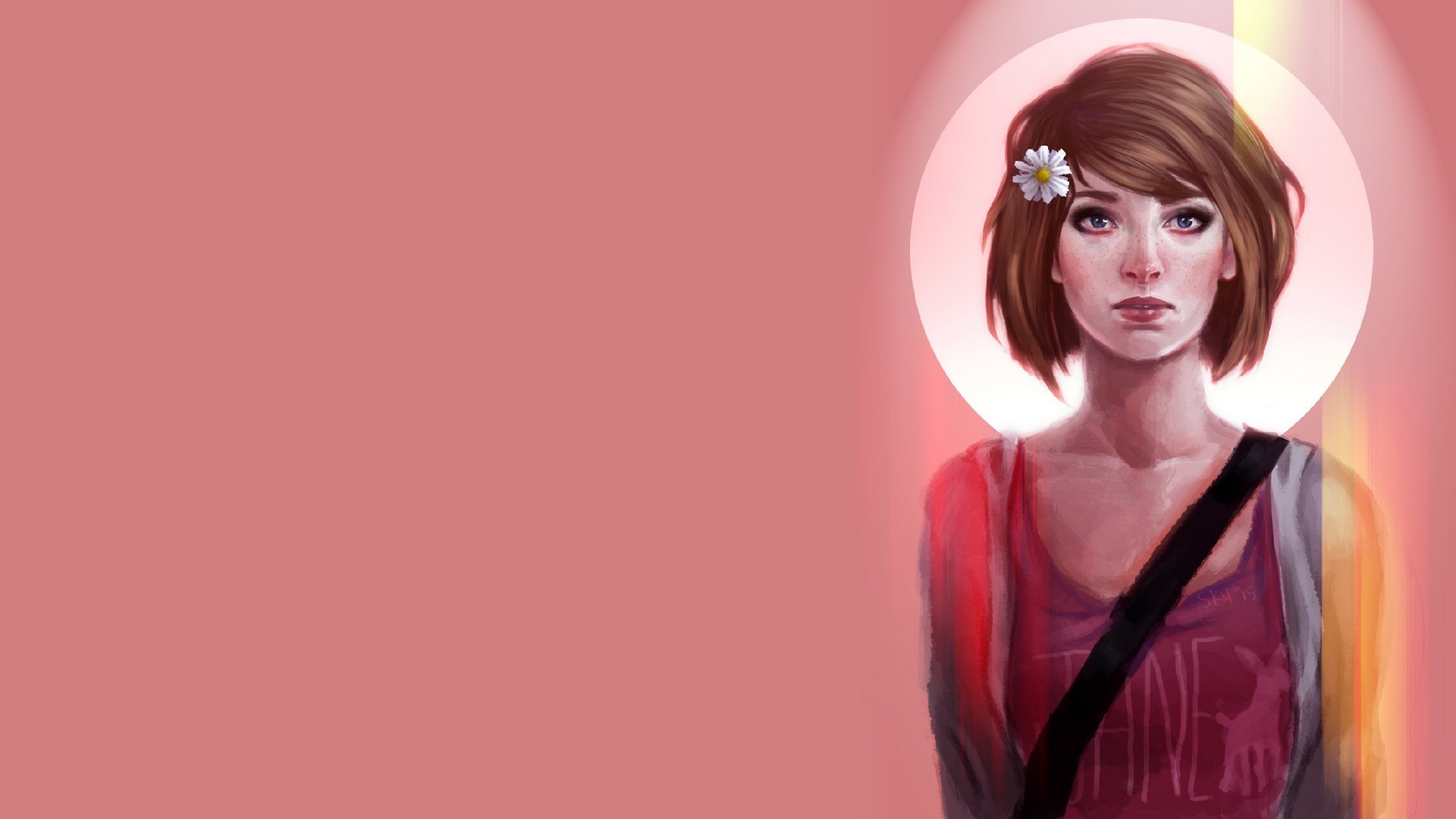 Max Caulfield, Life is Strange, Fan art, Rosa, 1920x1080, sfondo per PC