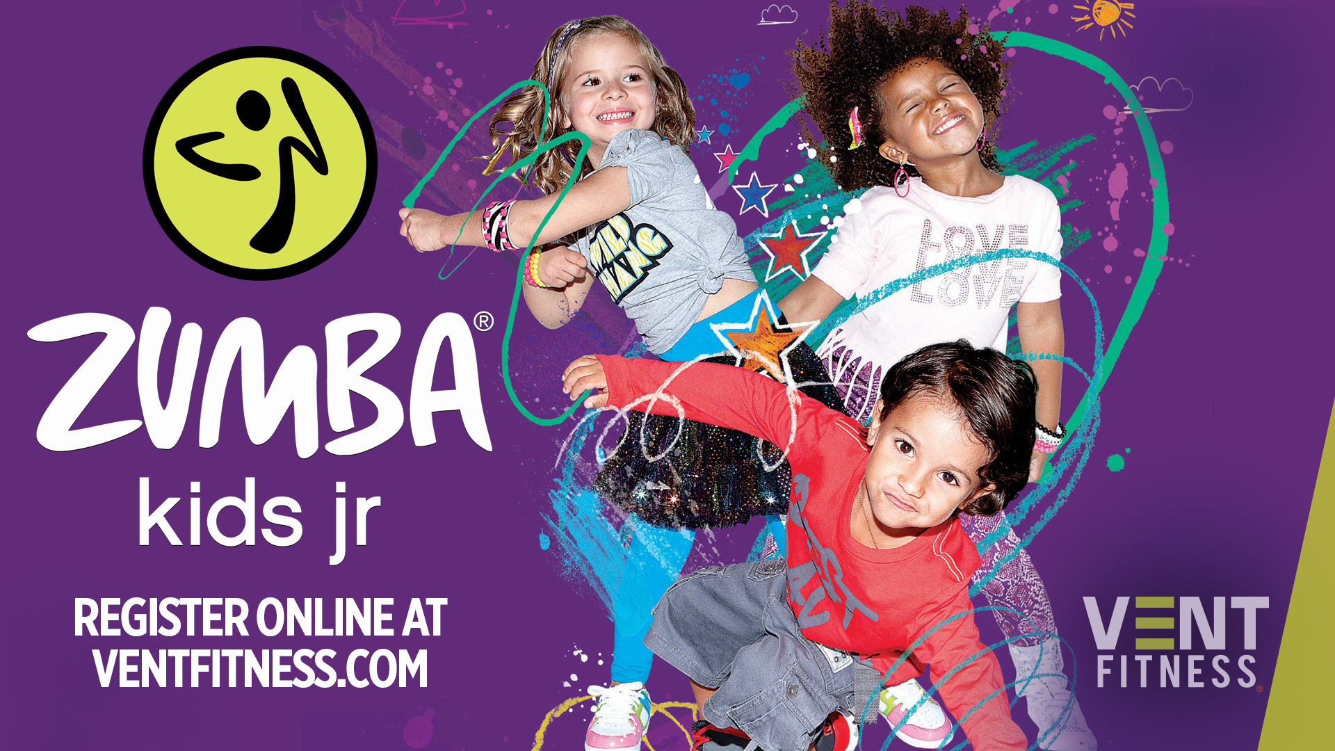 Zumba Kids Jr, Bambini, Vent Fitness, Viola, Full HD, sfondo desktop