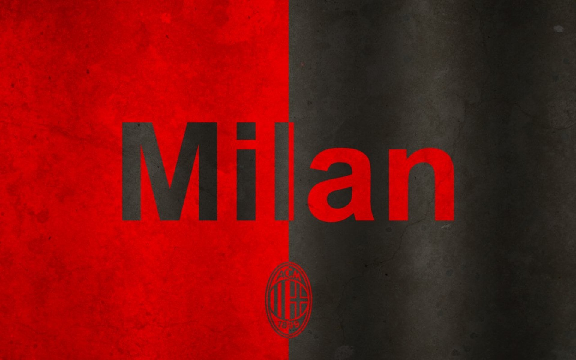 Milan, AC Milan, Scritta, Rossonero, 1920x1200, sfondo MacBook Pro