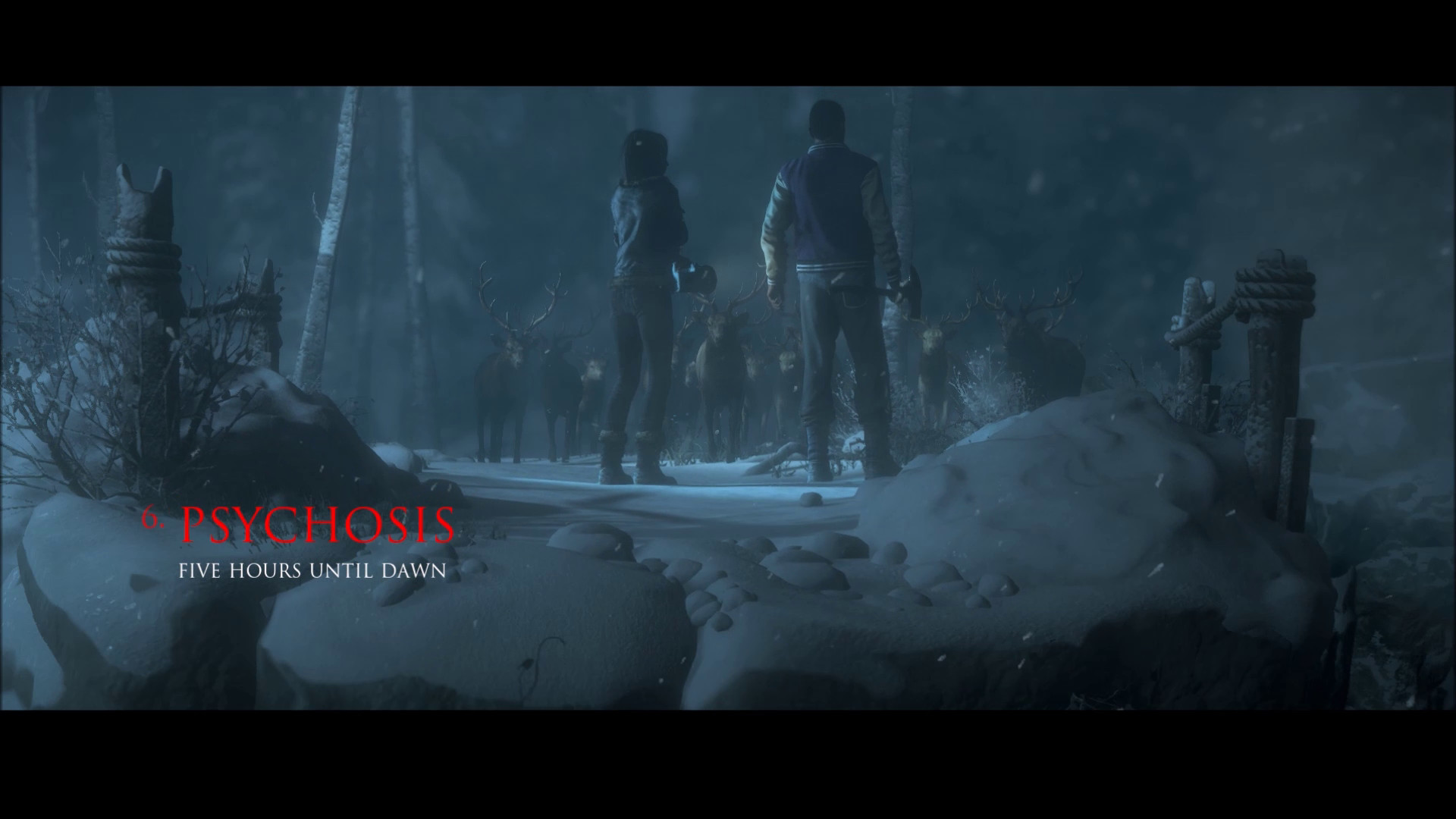 Until Dawn, Psychosis, Neve, Notte, Capitolo, Full HD, wallpaper desktop