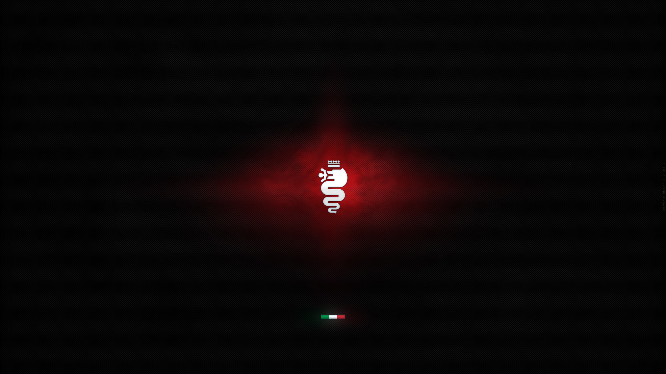 Logo Alfa Romeo, Alfa Romeo, Biscione, Sfondo nero, 2K, wallpaper per computer