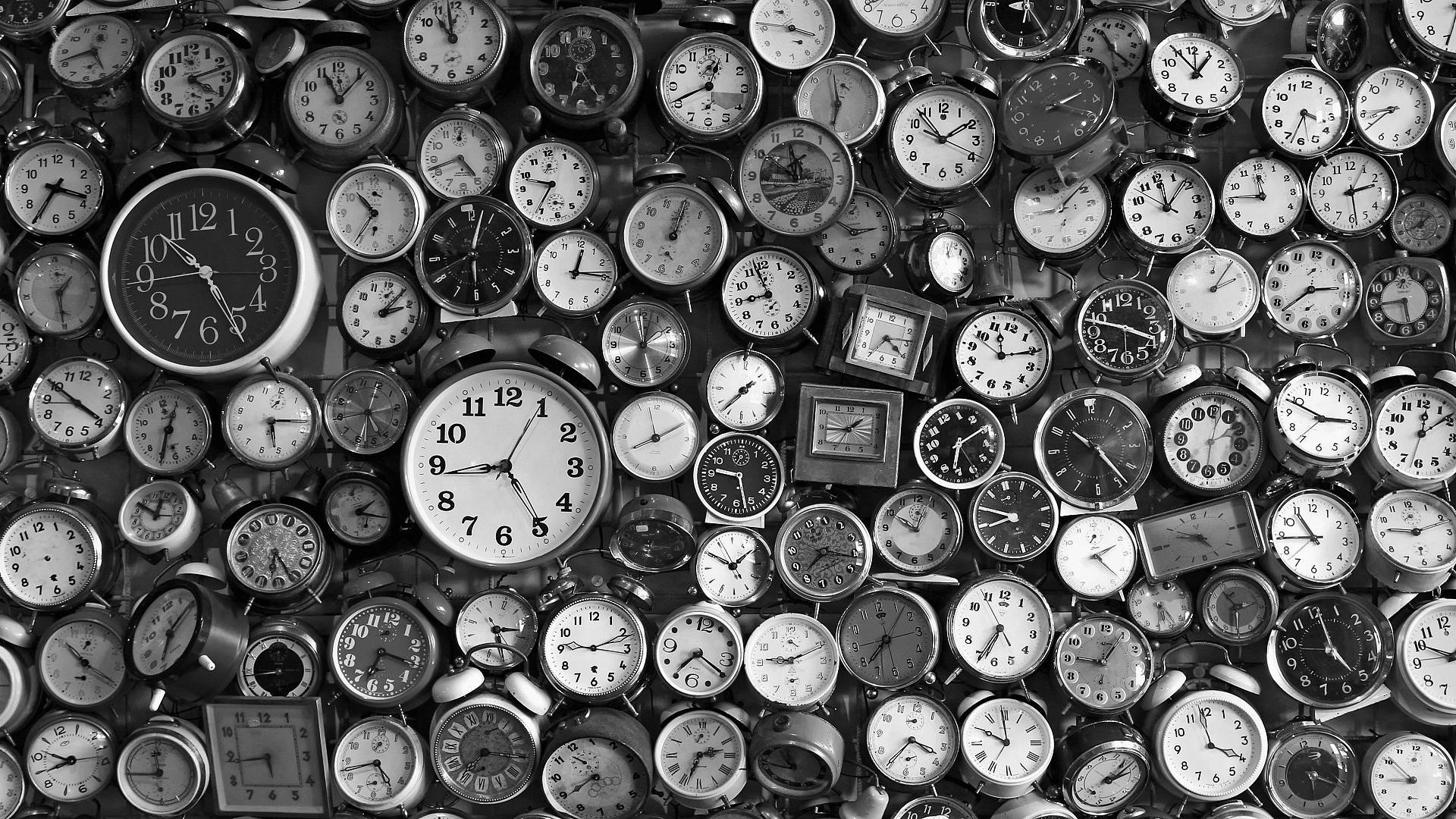 Orologi, Sveglie, Bianco e nero, Vintage, wallpaper iPhone