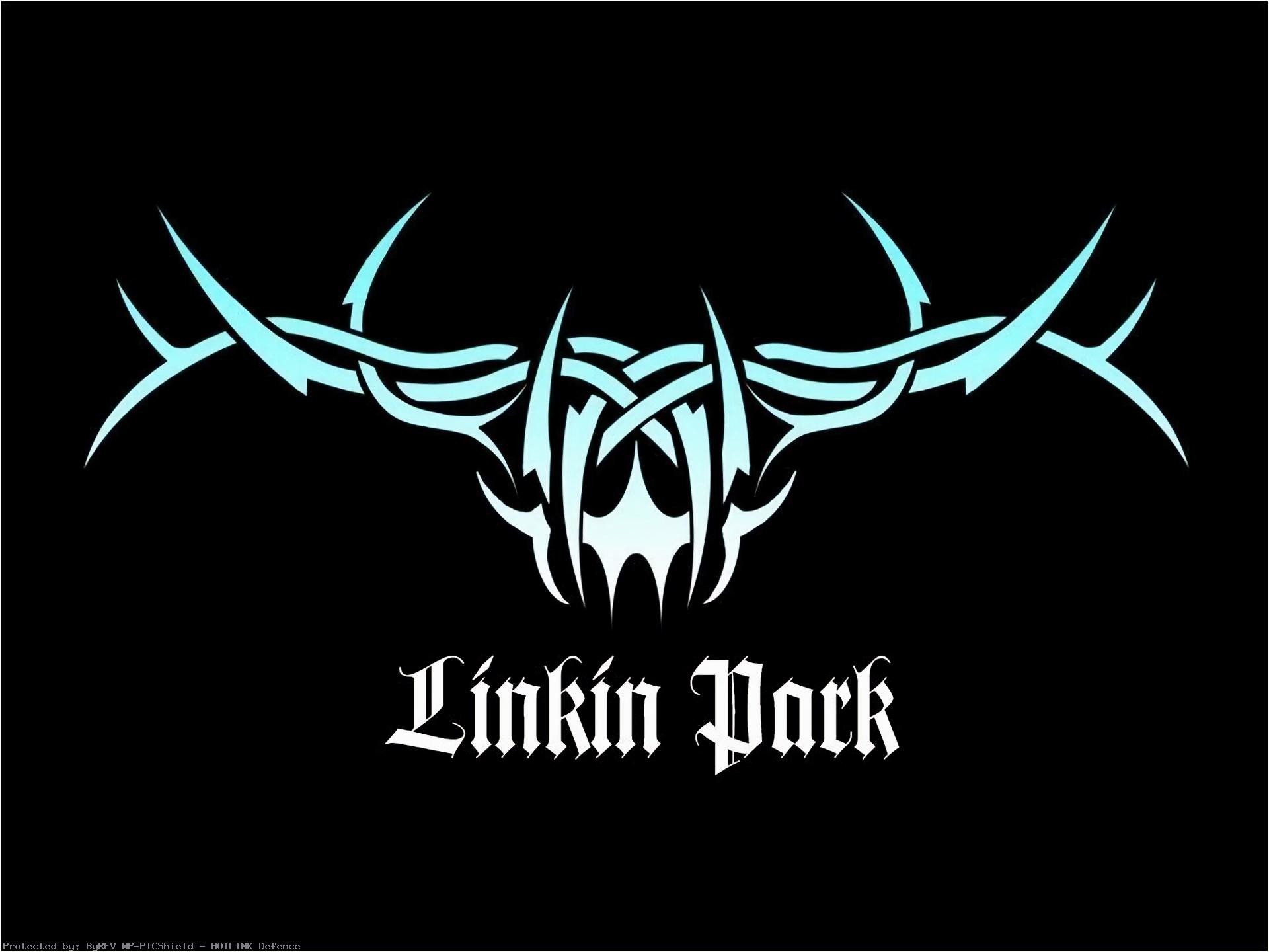 Linkin Park, Tribale, Sfondo nero, Azzurro, Full HD, schermata di blocco iPad