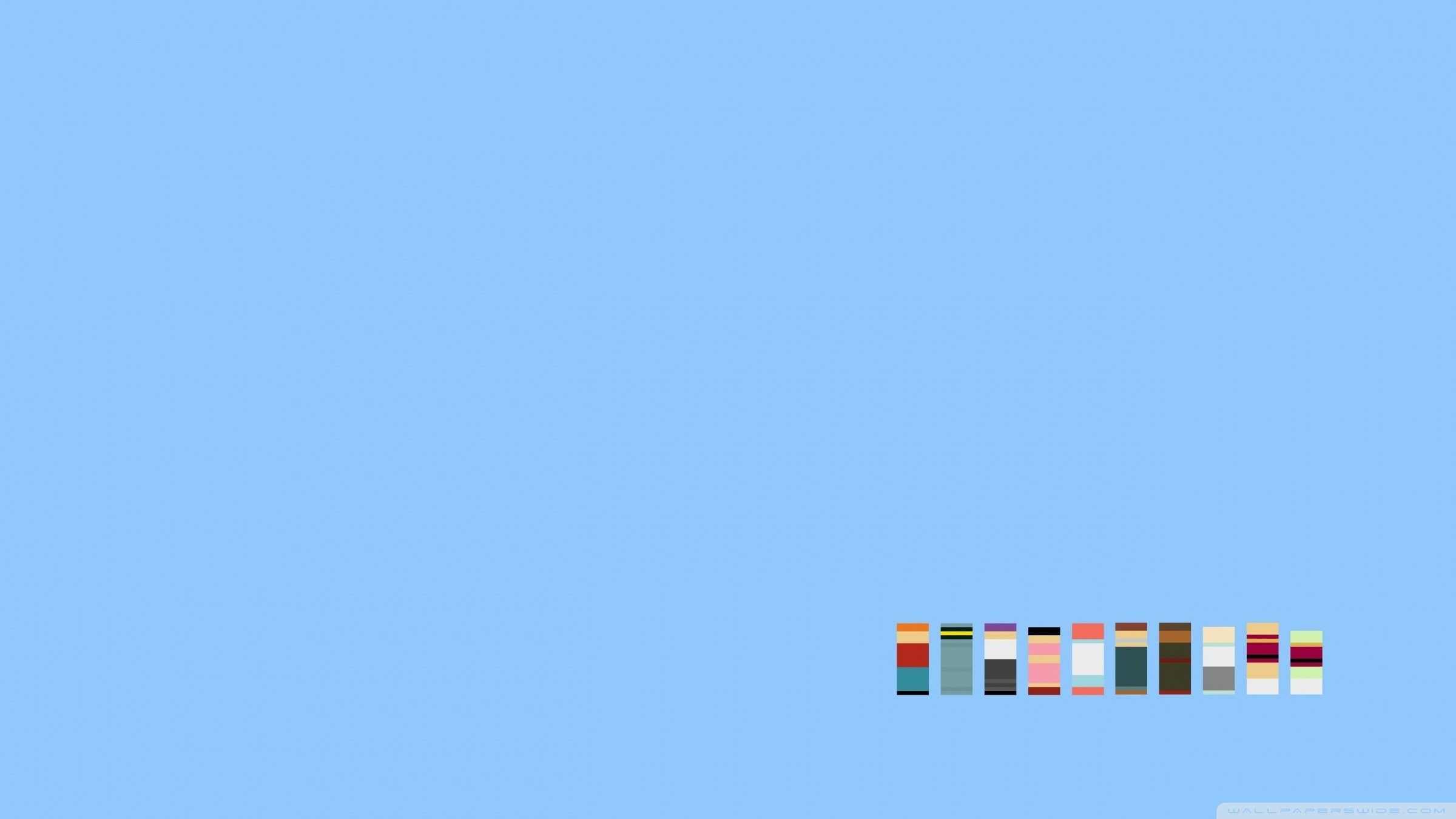 Minimalismo, Strisce colorate, Azzurro, Full HD, sfondo desktop