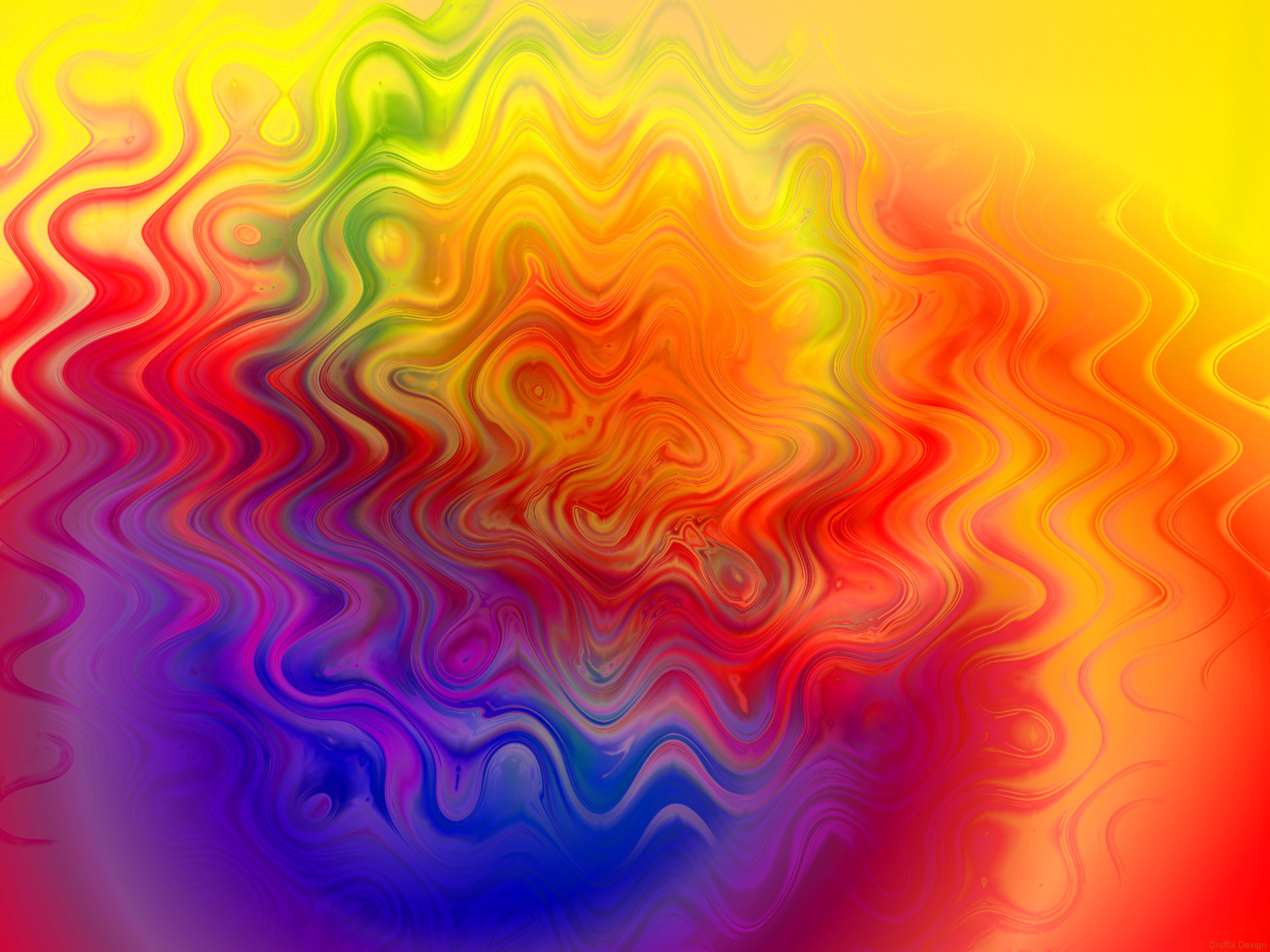 Onde colorate, Arcobaleno, Astratto, Sfumature, sfondo per iPad e tablet