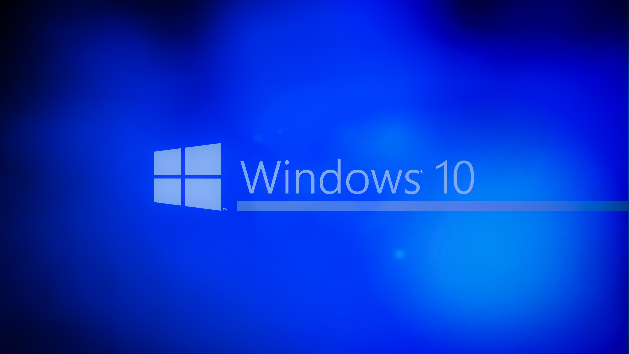 Windows 10, Logo Windows, Sfondo blu, 2K, wallpaper per PC