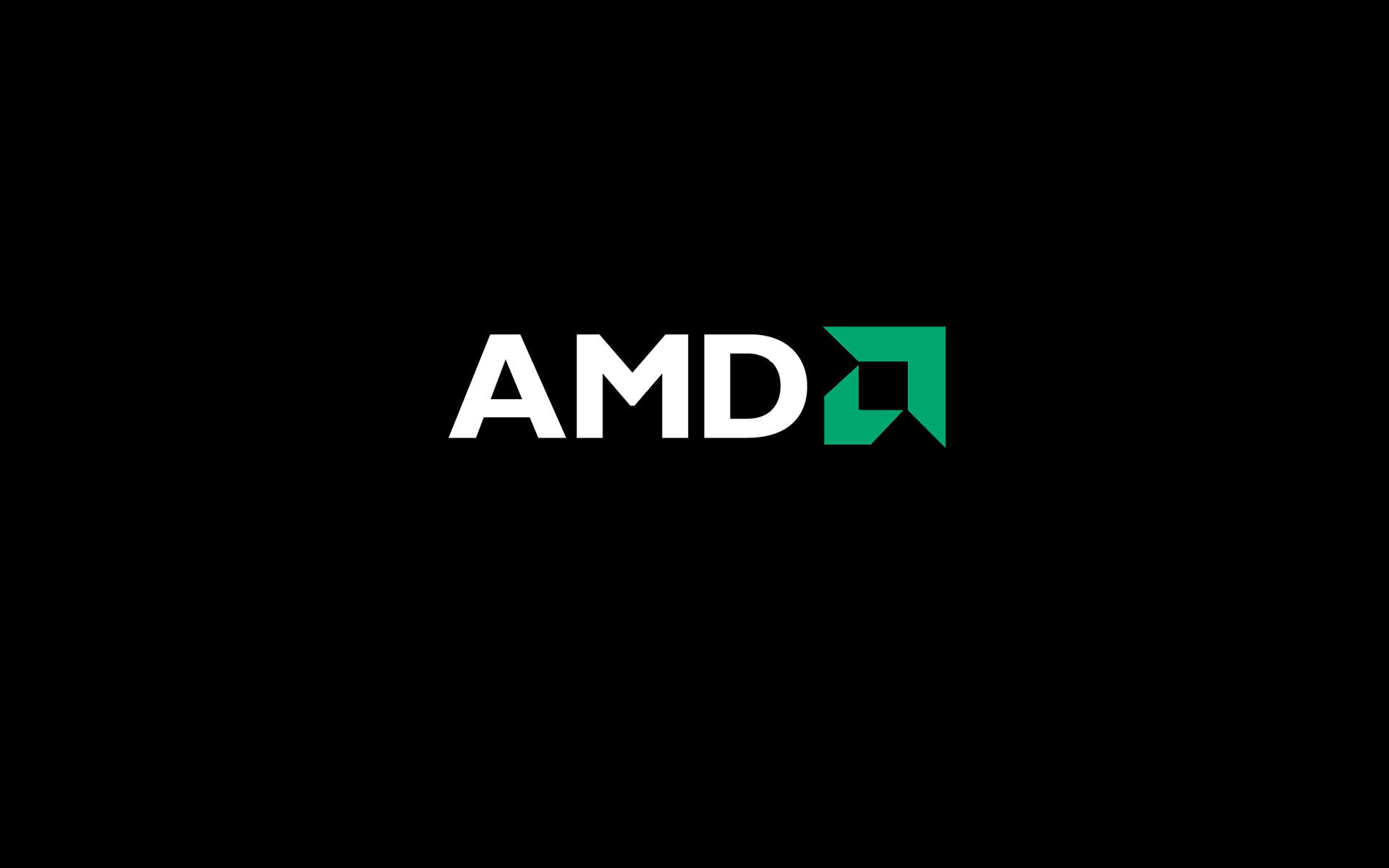 AMD, Logo, Sfondo nero, Full HD, wallpaper desktop