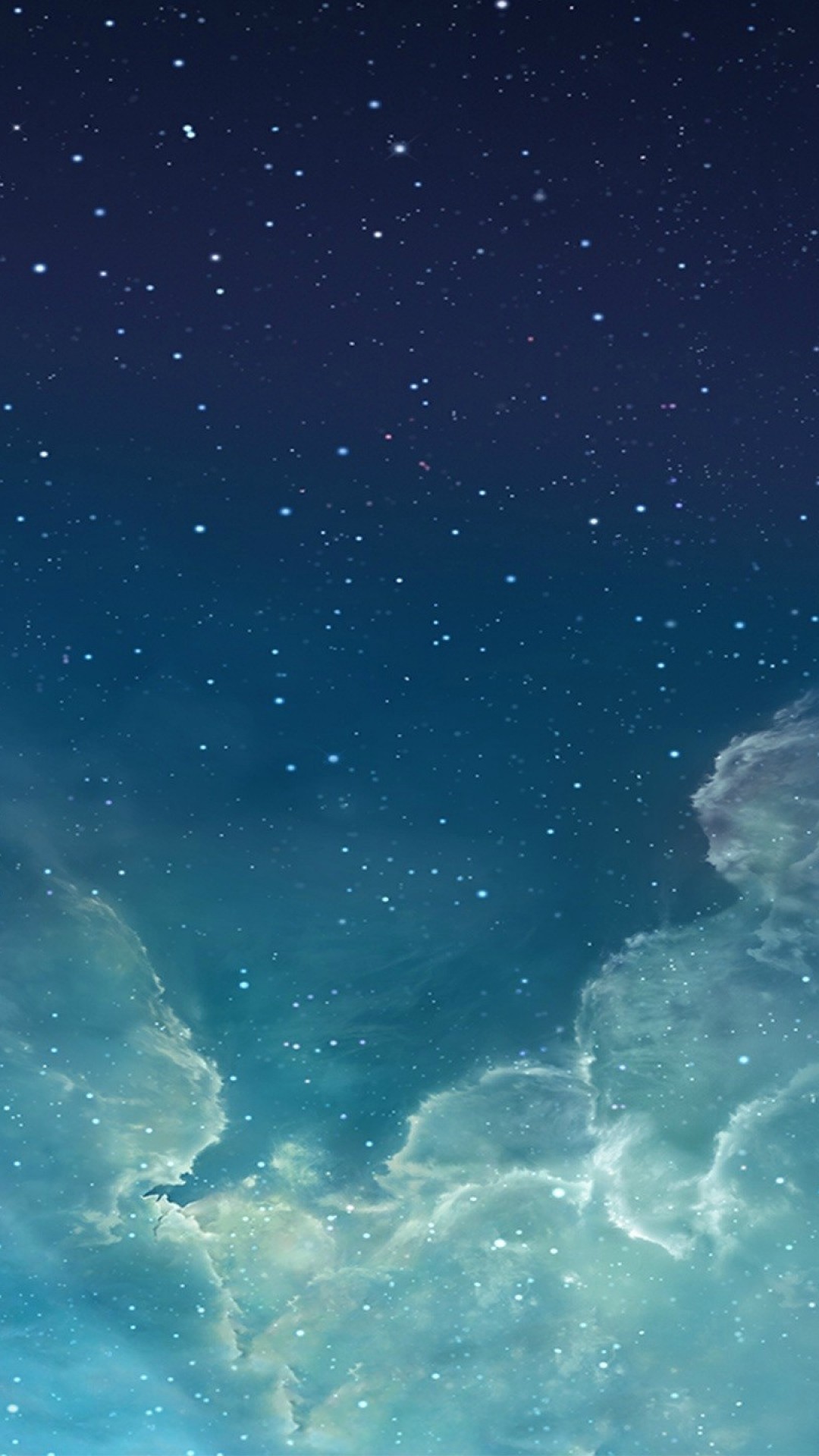 Cielo stellato, Nuvole, Notte, Blu, sfondo per iPhone e Android