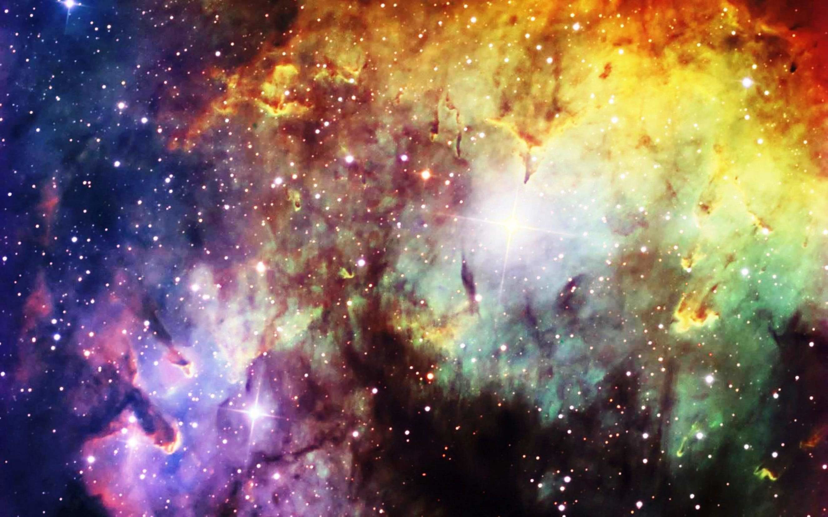 Nebulosa, Spazio, Stelle, Colori vivaci, 16:10 2K, sfondo widescreen