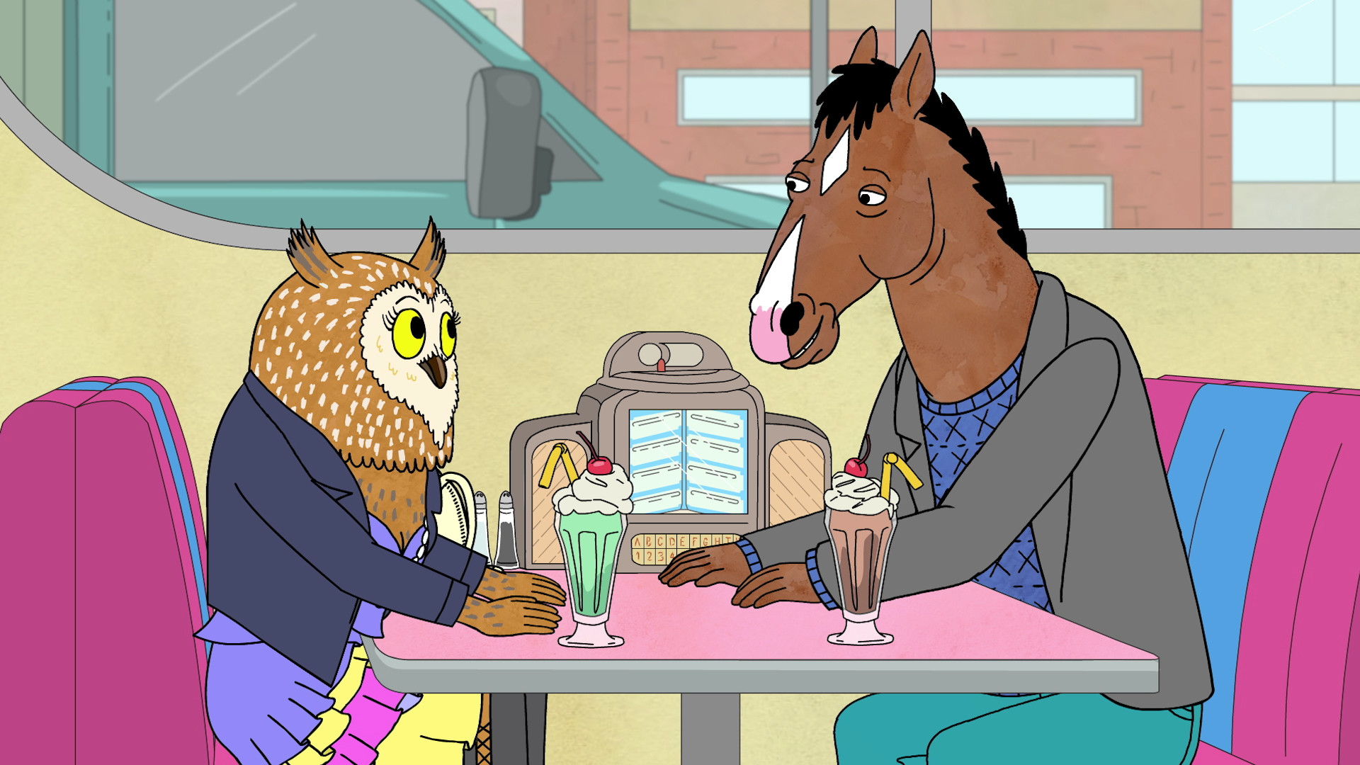 BoJack Horseman, Mr. Peanutbutter, Tavola calda, Frullato, Full HD, sfondo per PC