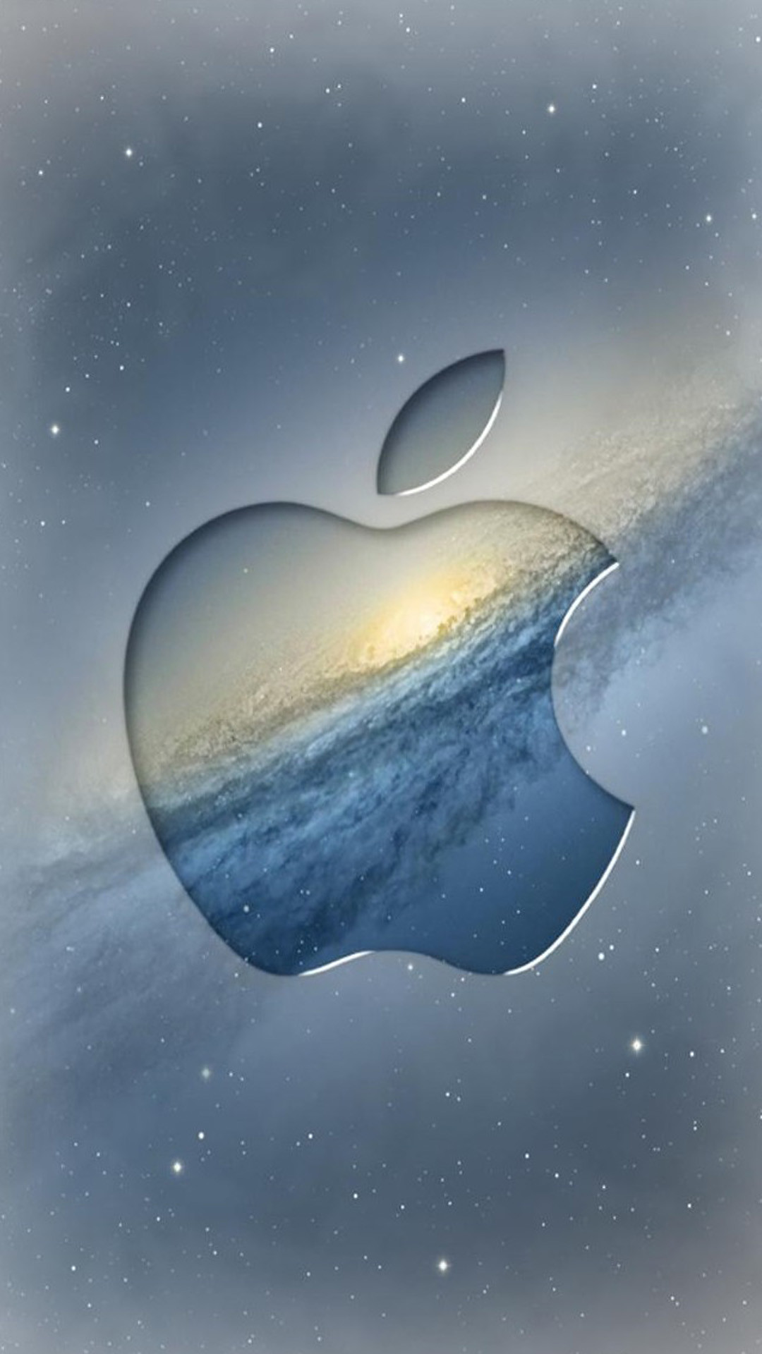 Logo Apple, Apple, Galassia, Spazio, sfondo iPhone verticale