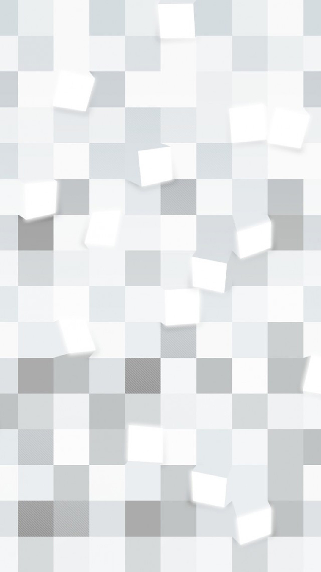 Mosaico, Quadrati, Bianco e grigio, Pixel, 1080x1920, schermata di blocco iPhone