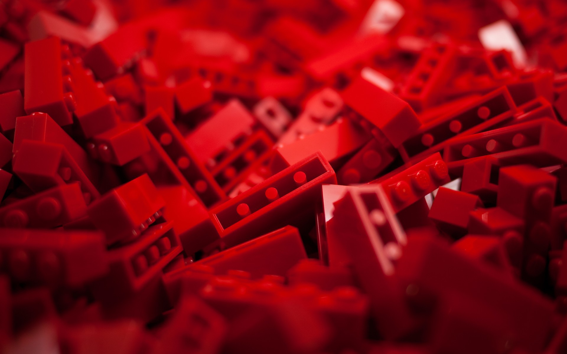 Mattoncini LEGO, Rosso, Macro, 16:10 Full HD, sfondo widescreen