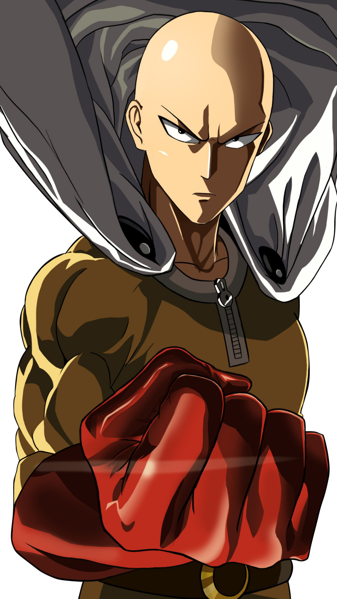 Saitama, One Punch Man, Pugno, Mantello, Full HD, sfondo verticale per cellulare