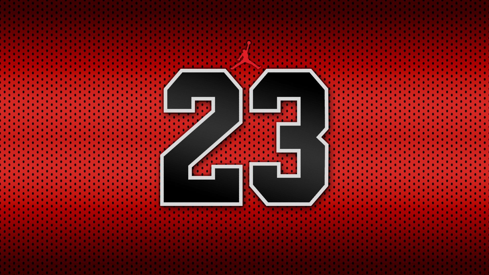 Numero 23, Jumpman, Rosso, 1920x1080, sfondo per PC