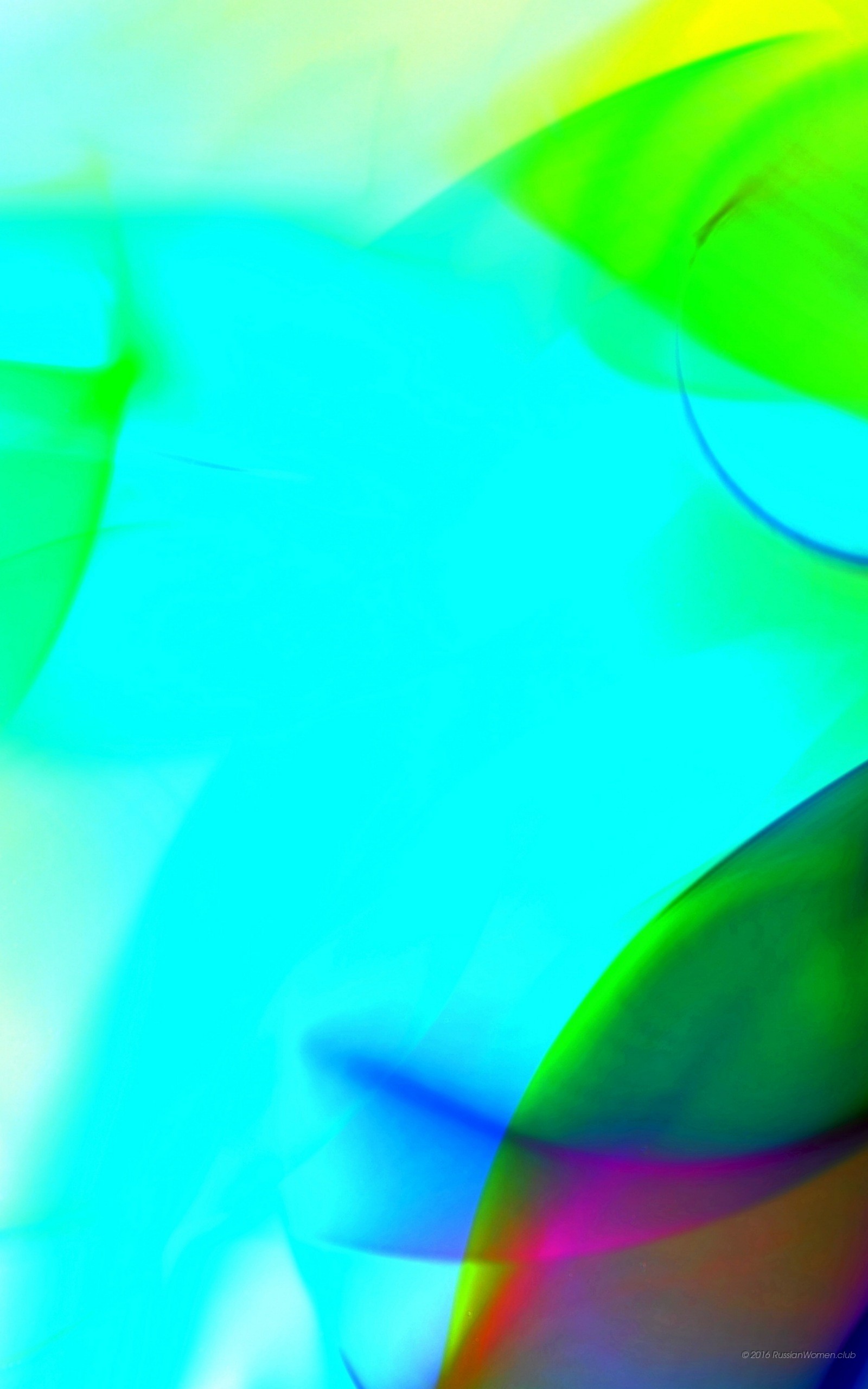 Forme fluide, Ciano, Verde, QHD+, schermata di blocco del cellulare