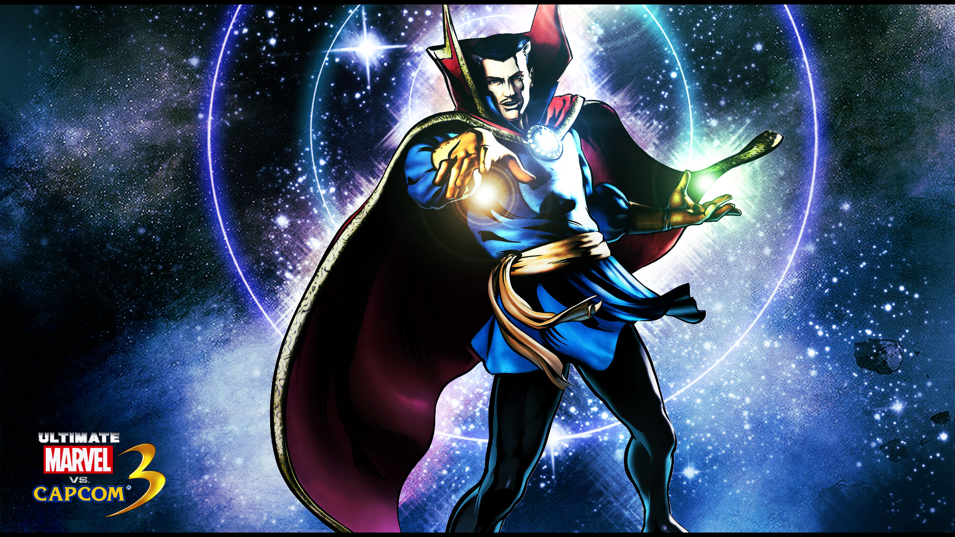 Doctor Strange, Ultimate Marvel vs. Capcom 3, Spazio, Stelle, Full HD, sfondo desktop