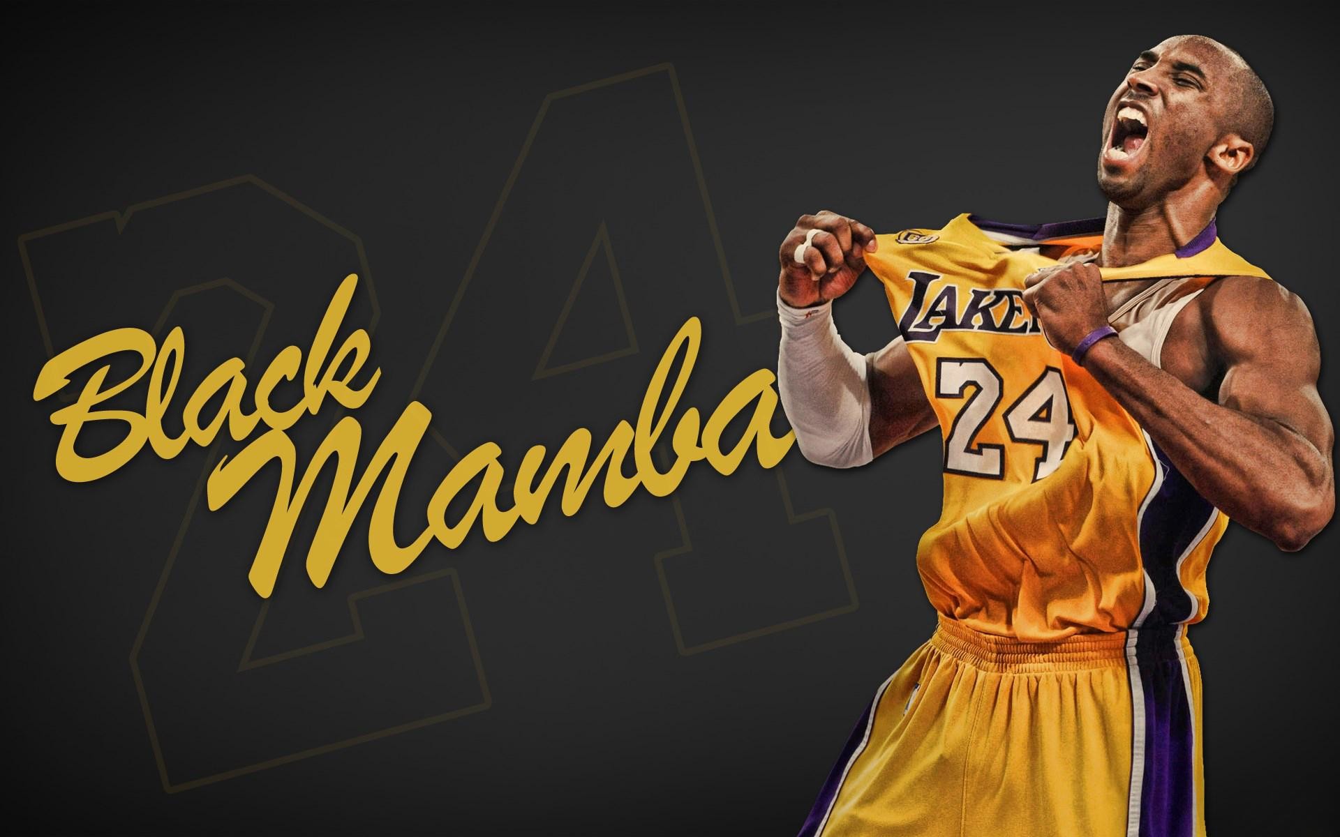 Kobe Bryant, Black Mamba, Los Angeles Lakers, Urlo, 1920x1200, sfondo per PC