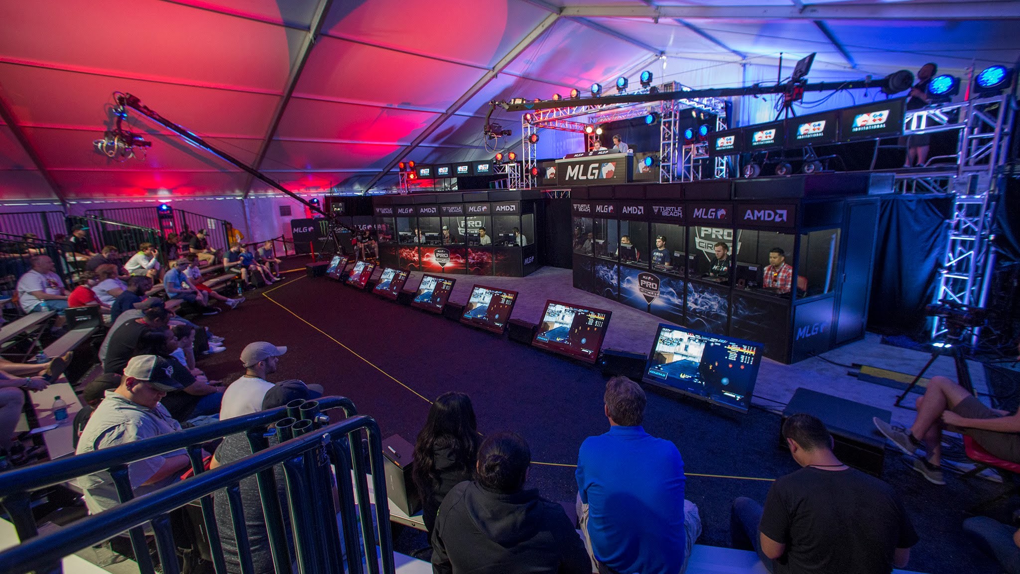 MLG, CS:GO, Torneo, Arena eSport, Pubblico, Full HD, sfondo Windows 11