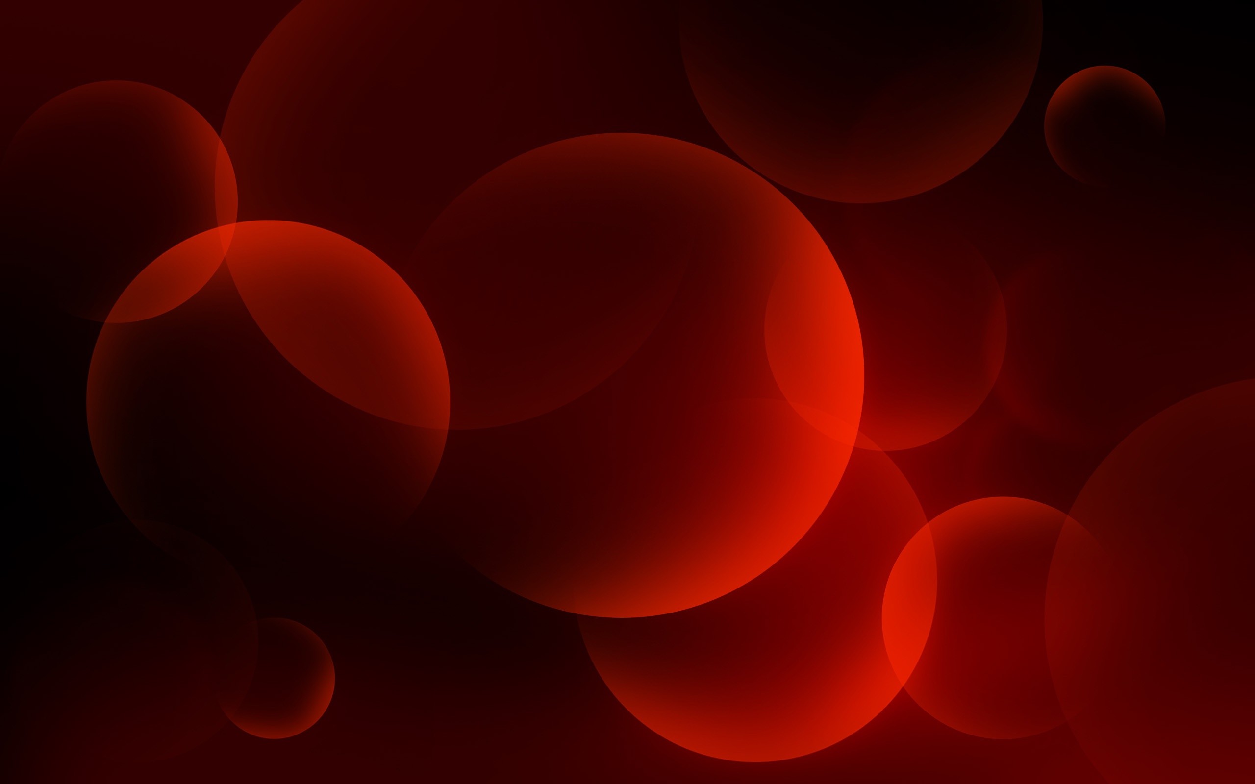 Cerchi rossi, Bolle, Rosso, Astratto, 2K 1600p, sfondo desktop