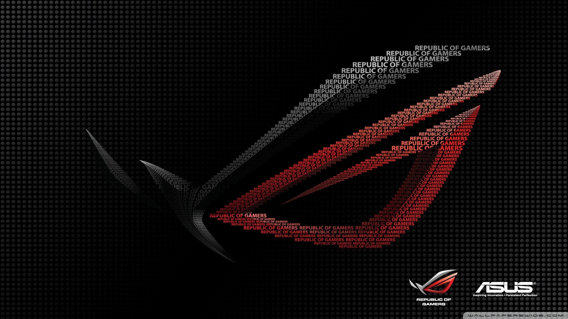 Asus ROG, Republic of Gamers, Logo, Tipografia, 1920x1080, sfondo per PC