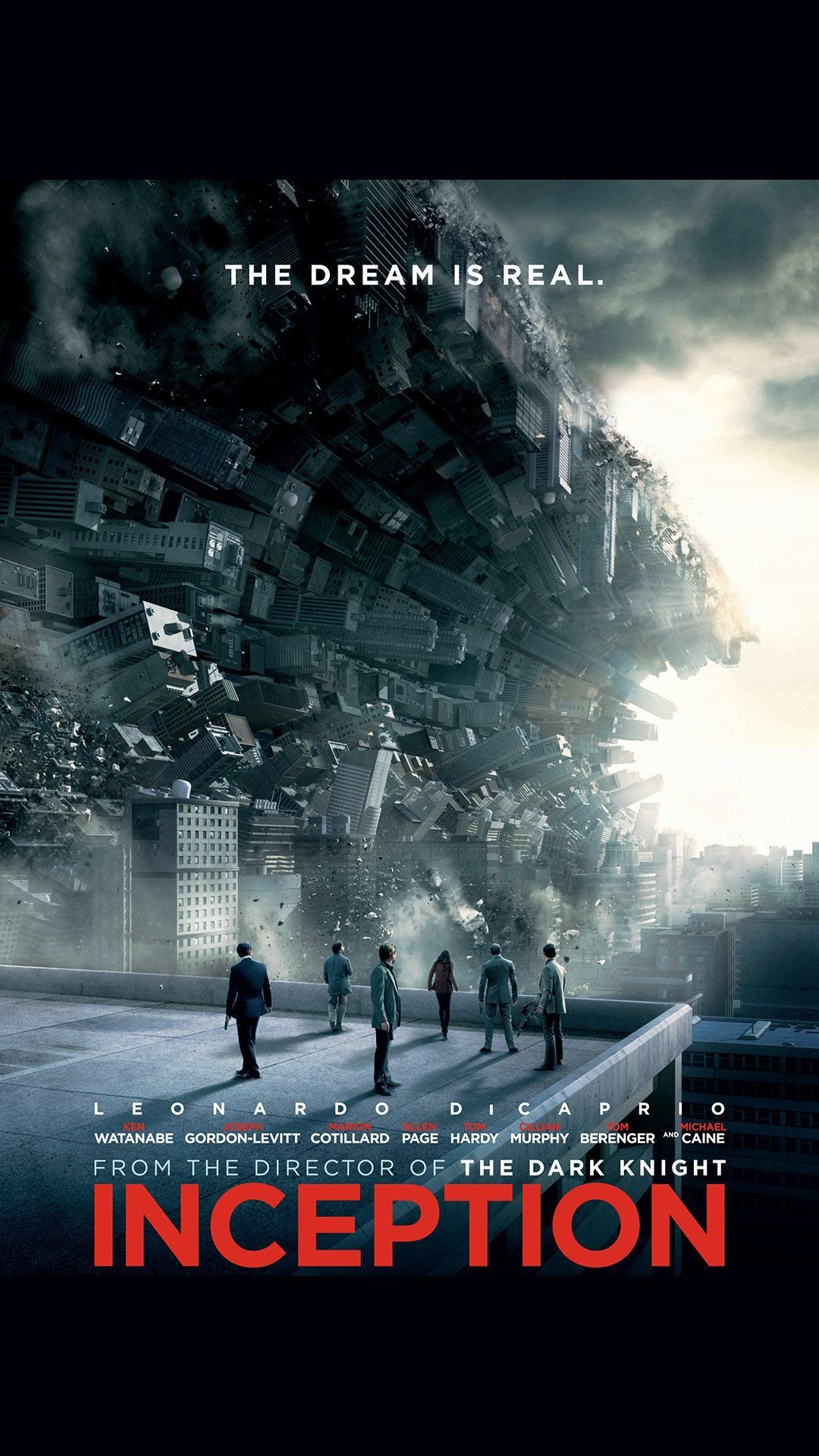 Inception, The Dream Is Real, Locandina, Città, Full HD, wallpaper per smartphone