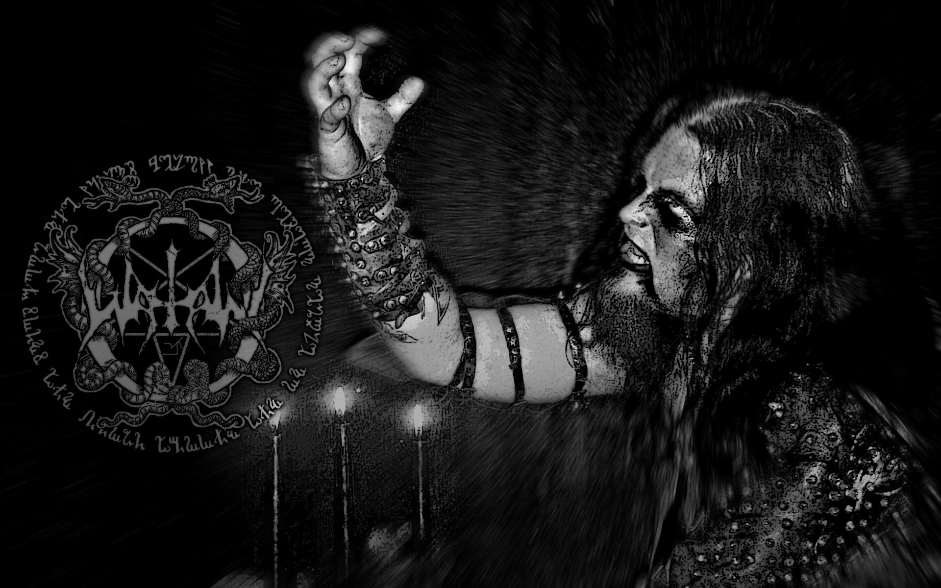 Watain, Black metal, Corpse paint, Bianco e nero, Full HD, wallpaper per PC