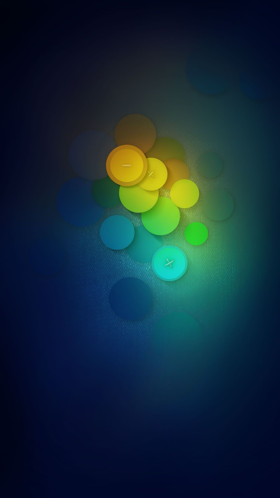Bokeh, Cerchi colorati, Blu scuro, Full HD, schermata di blocco Huawei P8