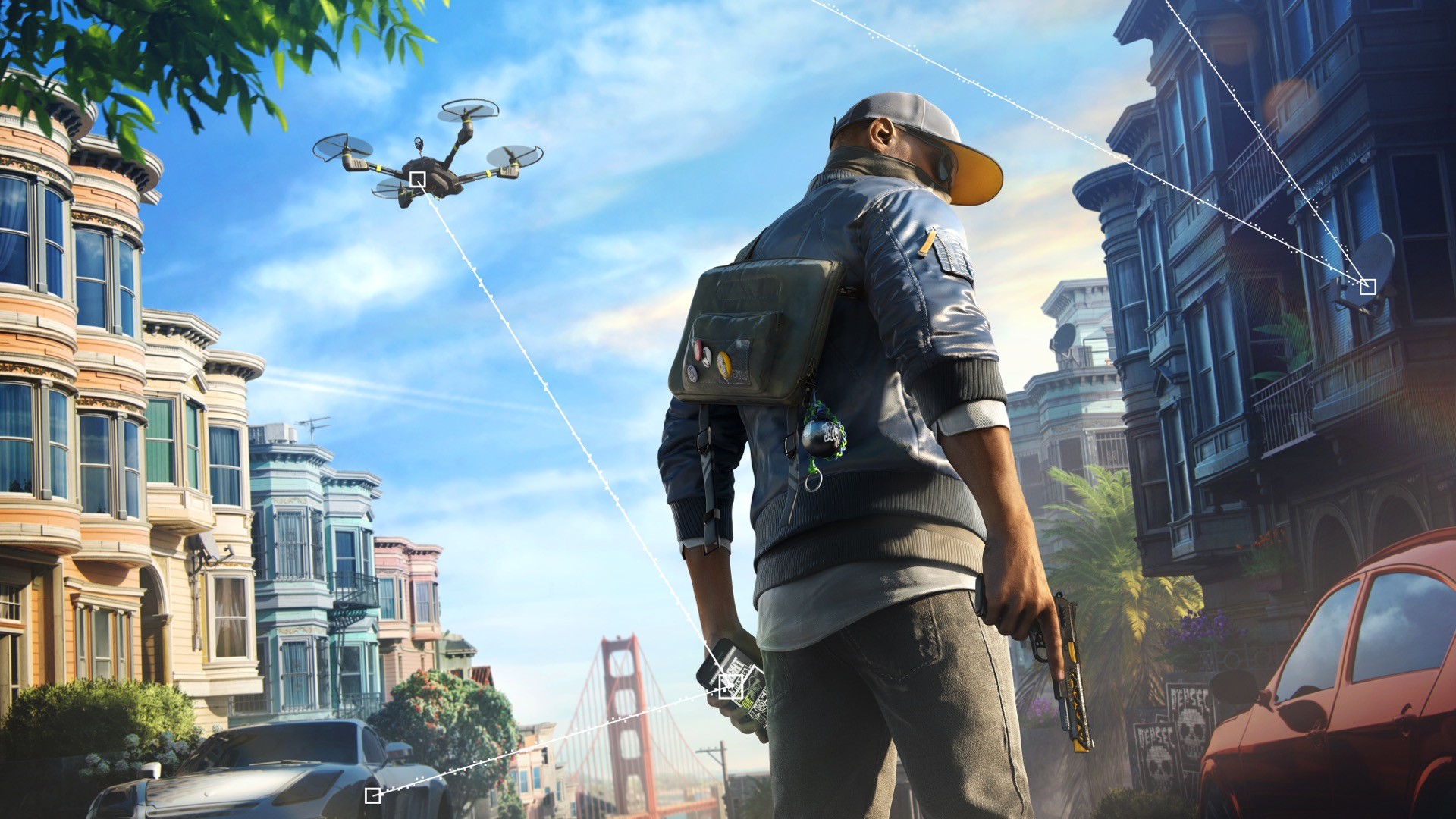 Marcus Holloway, Watch Dogs 2, Drone, San Francisco, Full HD, wallpaper per PC