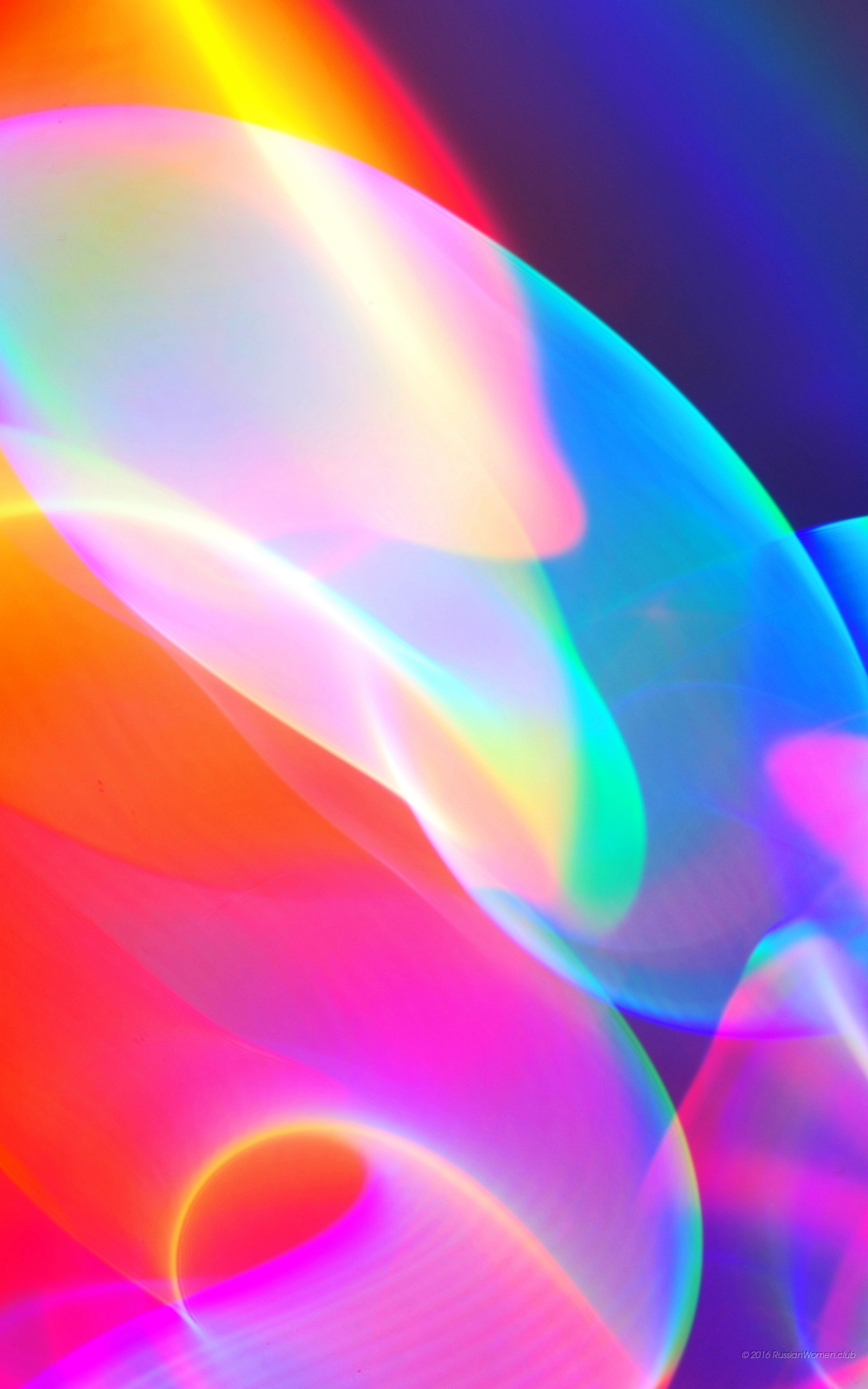 Arte astratta, Colori olografici, Rosa, Azzurro, sfondo cellulare